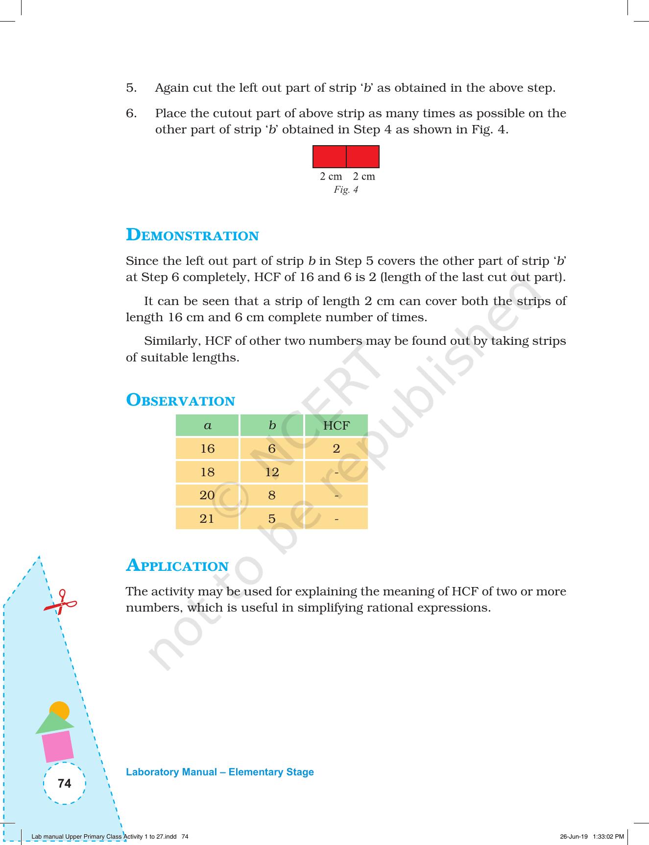 NCERT Laboratory Manuals for Class VI to VIII: Mathematics - Activities for VI to VIII (1- 27) - Page 12