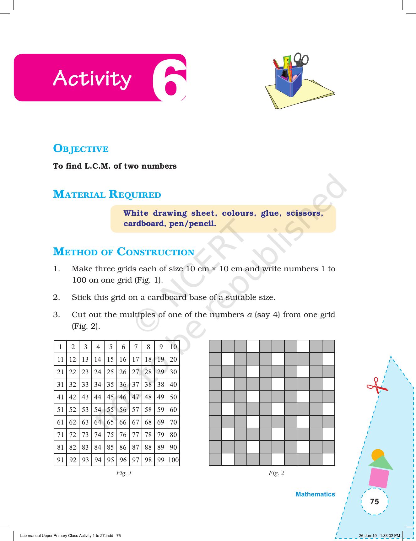 NCERT Laboratory Manuals for Class VI to VIII: Mathematics - Activities for VI to VIII (1- 27) - Page 13