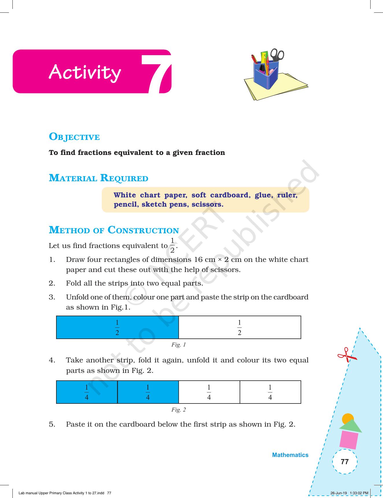 NCERT Laboratory Manuals for Class VI to VIII: Mathematics - Activities for VI to VIII (1- 27) - Page 15