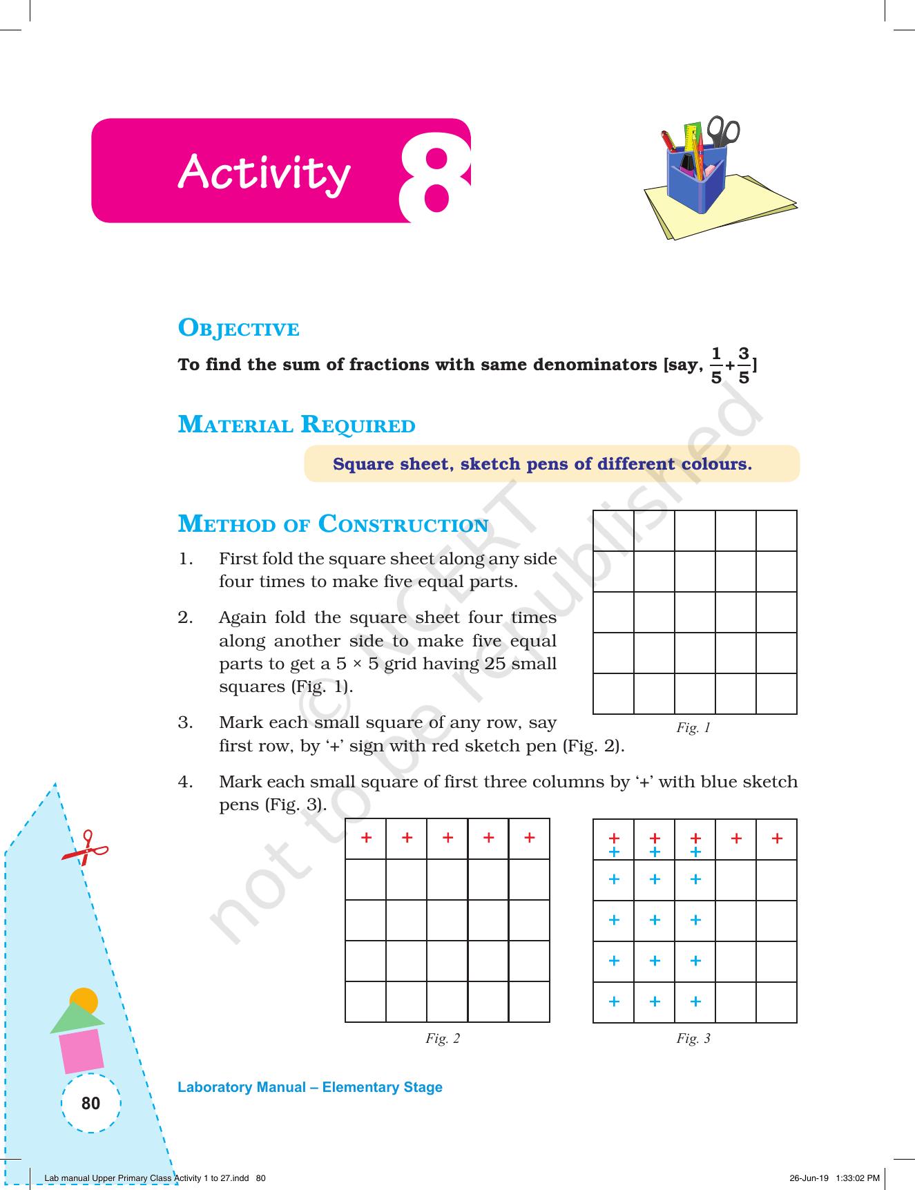 NCERT Laboratory Manuals for Class VI to VIII: Mathematics - Activities for VI to VIII (1- 27) - Page 18