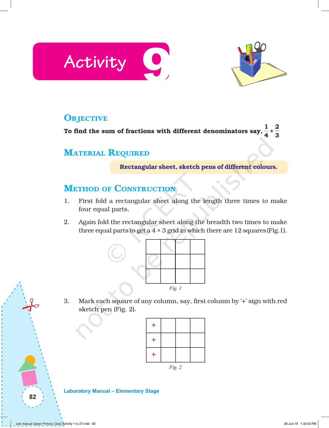 NCERT Laboratory Manuals for Class VI to VIII: Mathematics - Activities for VI to VIII (1- 27) - Page 20