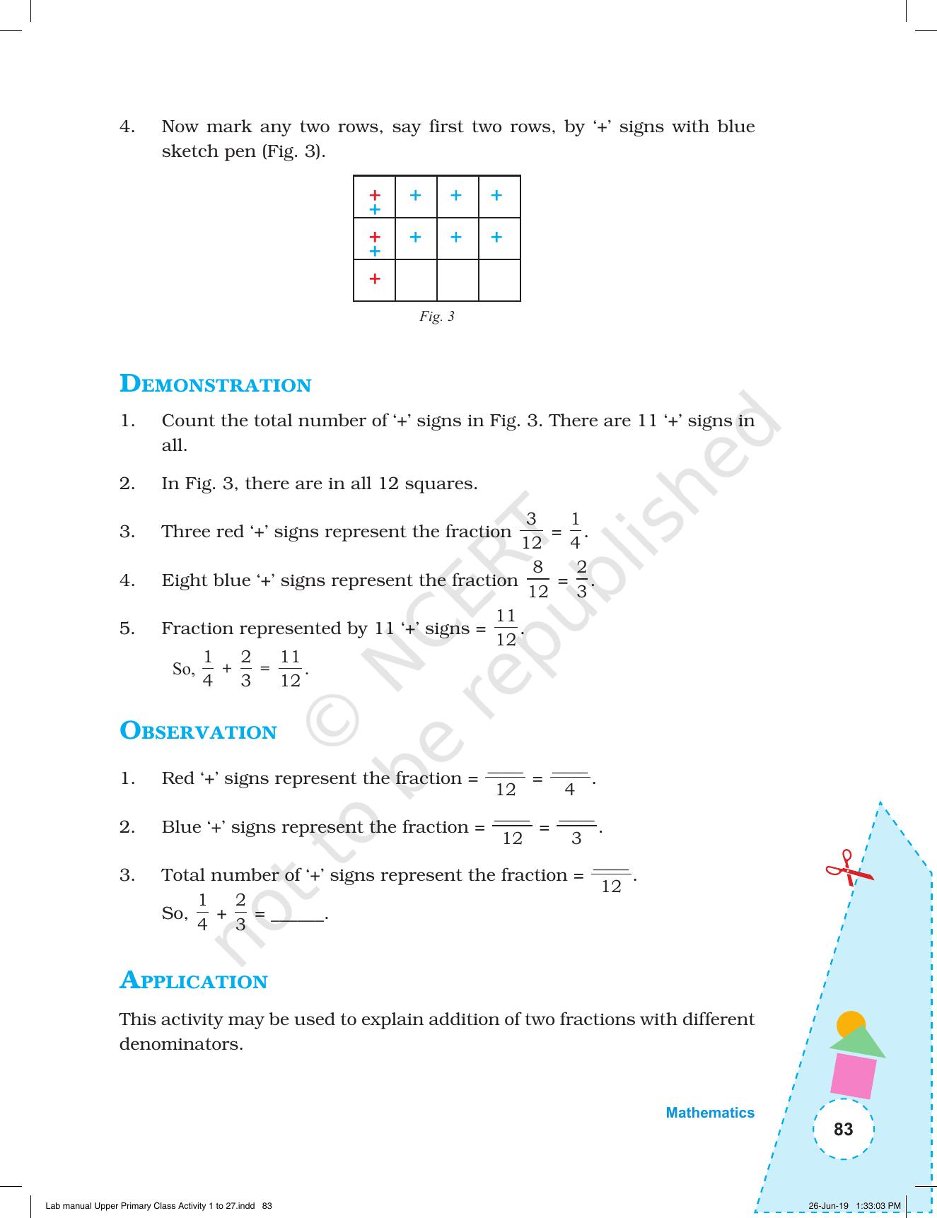 NCERT Laboratory Manuals for Class VI to VIII: Mathematics - Activities for VI to VIII (1- 27) - Page 21