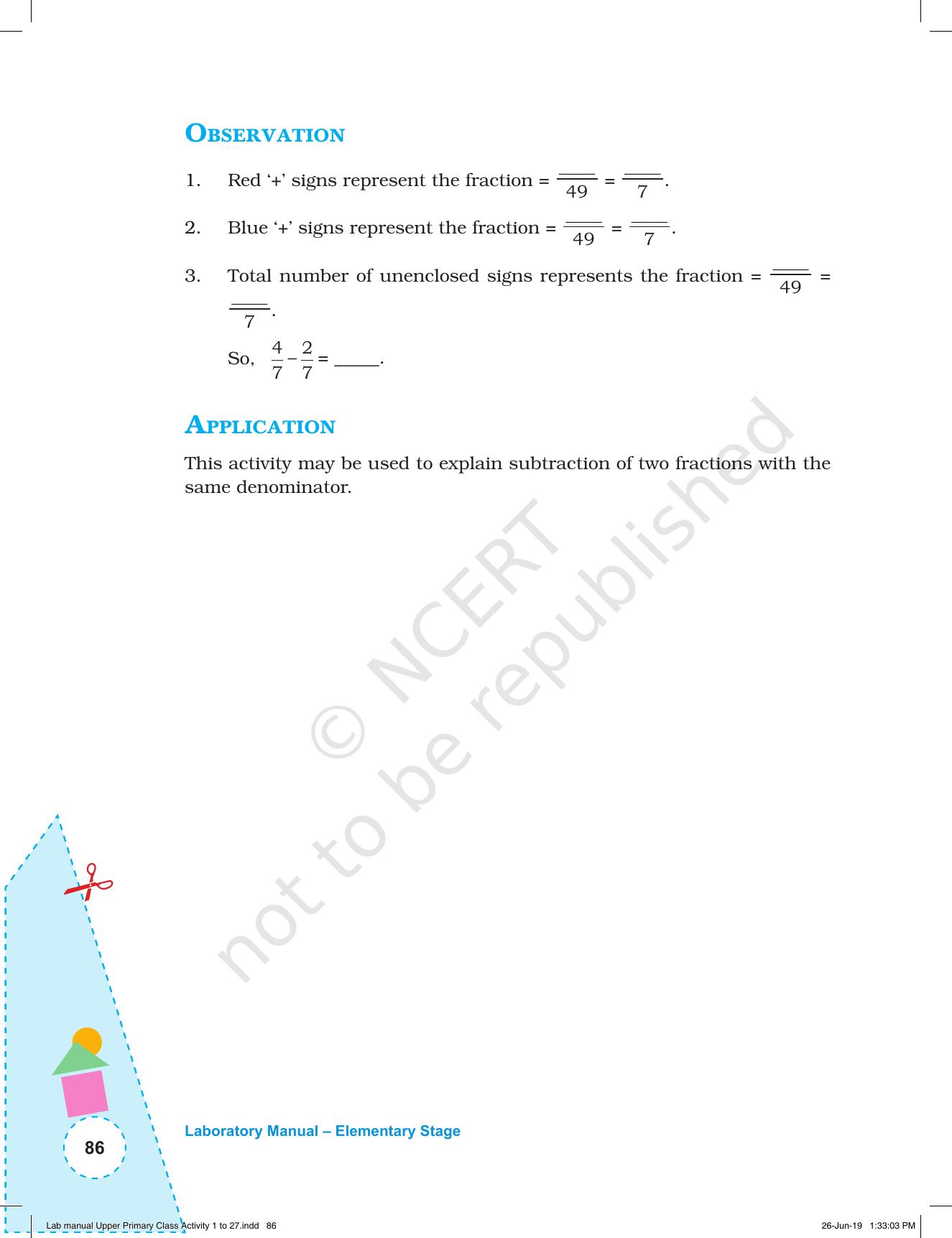 NCERT Laboratory Manuals for Class VI to VIII: Mathematics - Activities for VI to VIII (1- 27) - Page 24