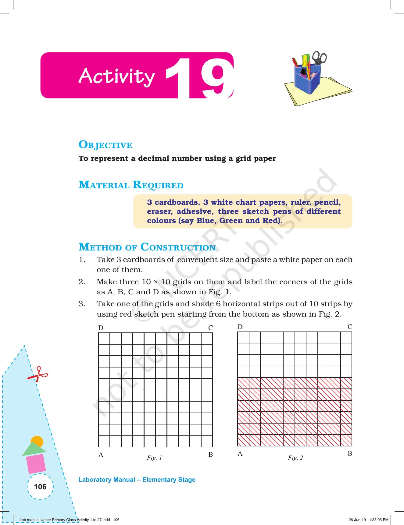 NCERT Laboratory Manuals for Class VI to VIII: Mathematics - Activities for VI to VIII (1- 27) - Page 44