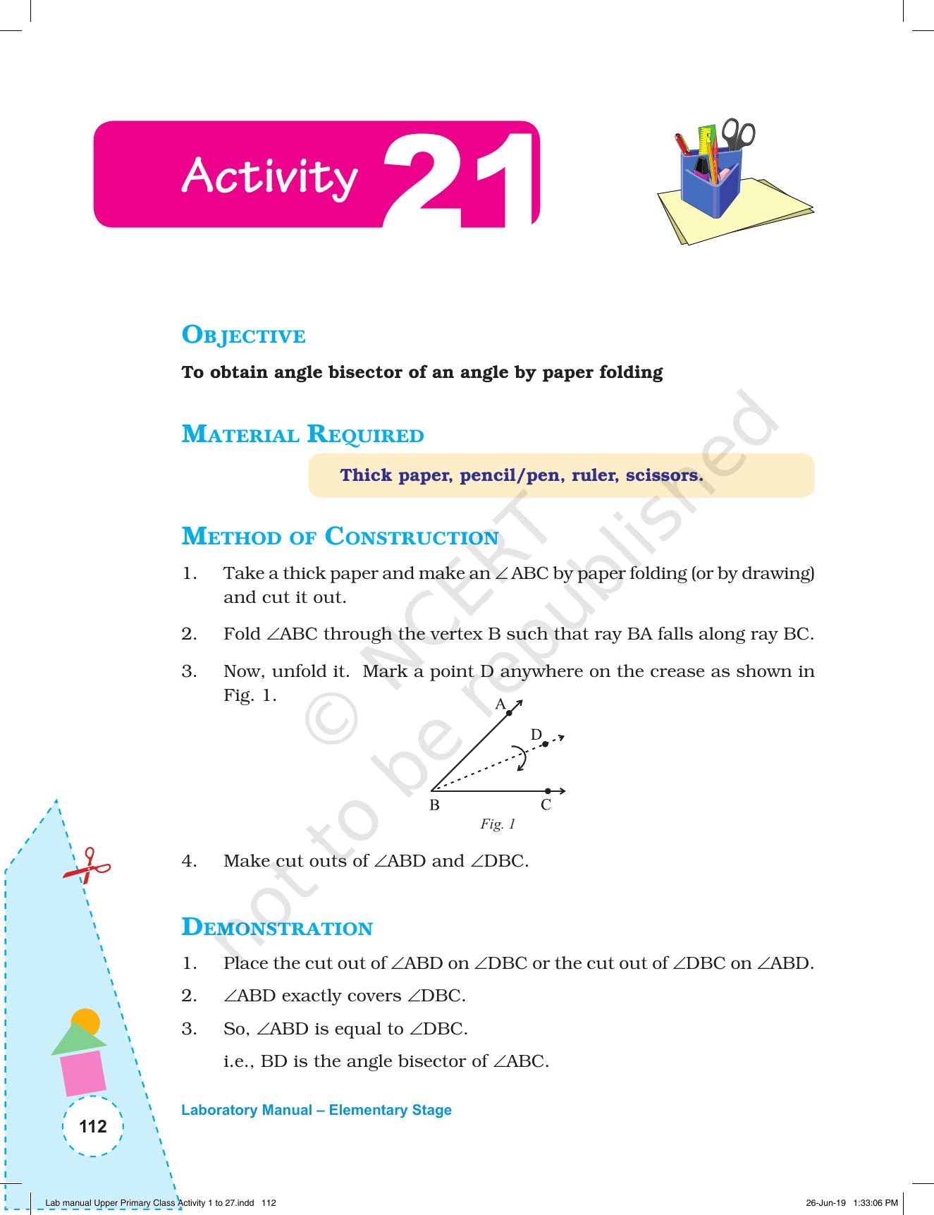 NCERT Laboratory Manuals for Class VI to VIII: Mathematics - Activities for VI to VIII (1- 27) - Page 50