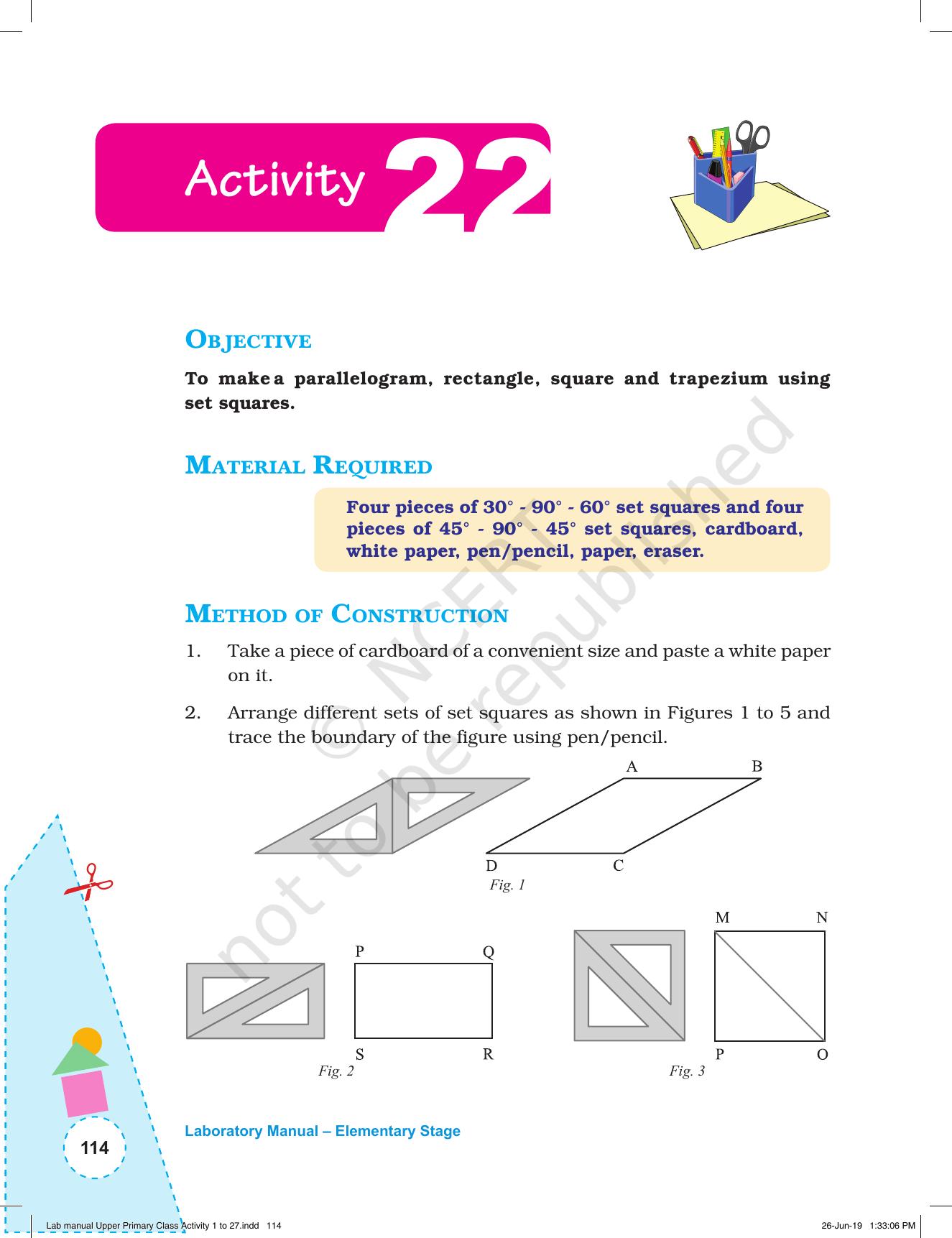 NCERT Laboratory Manuals for Class VI to VIII: Mathematics - Activities for VI to VIII (1- 27) - Page 52