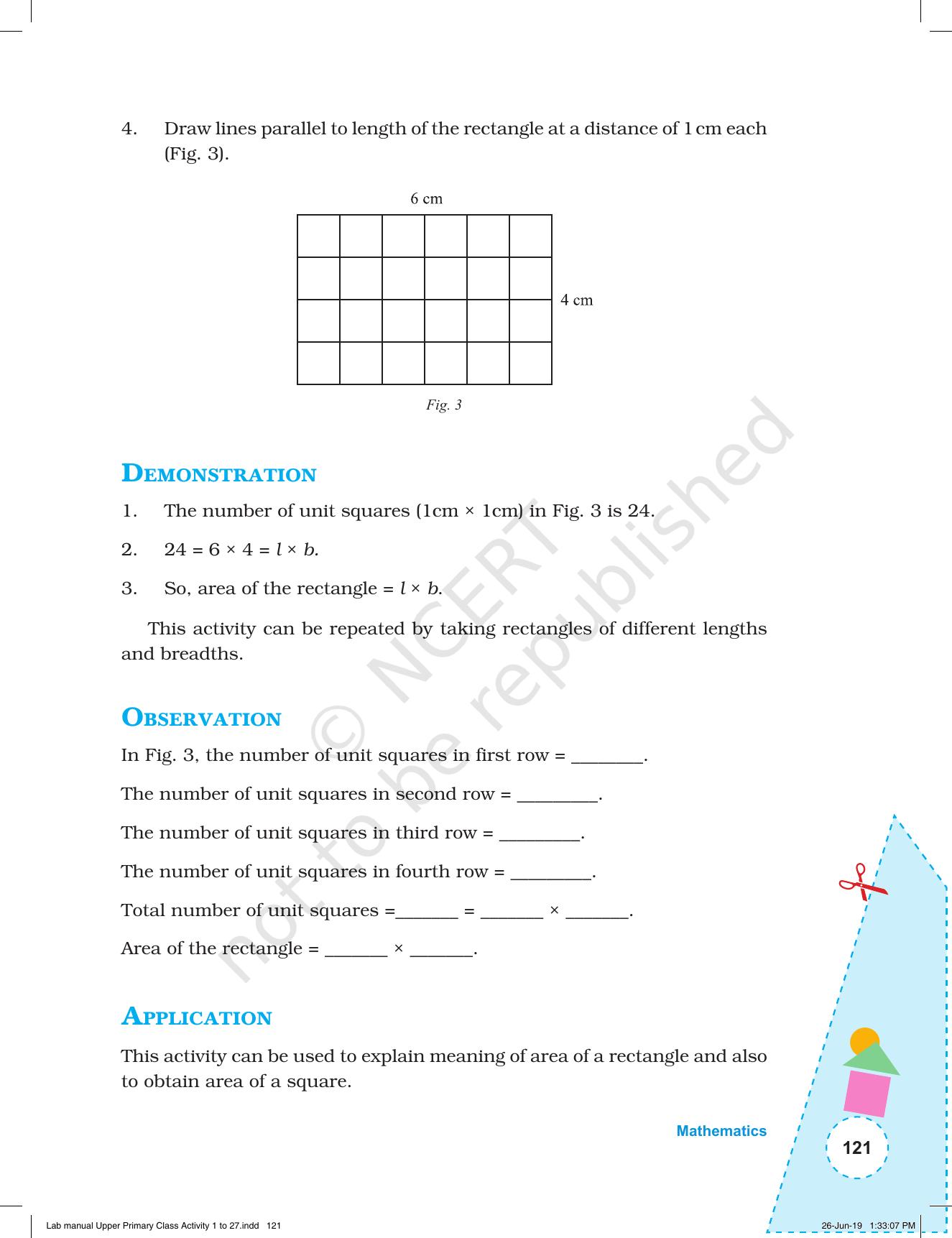 NCERT Laboratory Manuals for Class VI to VIII: Mathematics - Activities for VI to VIII (1- 27) - Page 59
