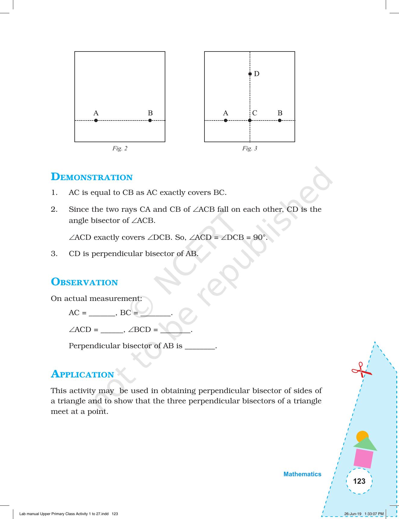 NCERT Laboratory Manuals for Class VI to VIII: Mathematics - Activities for VI to VIII (1- 27) - Page 61