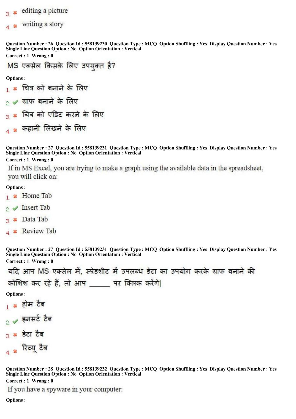 MP CPCT 27th March 2016 CPCT Question Paper Shift 1 - Page 15