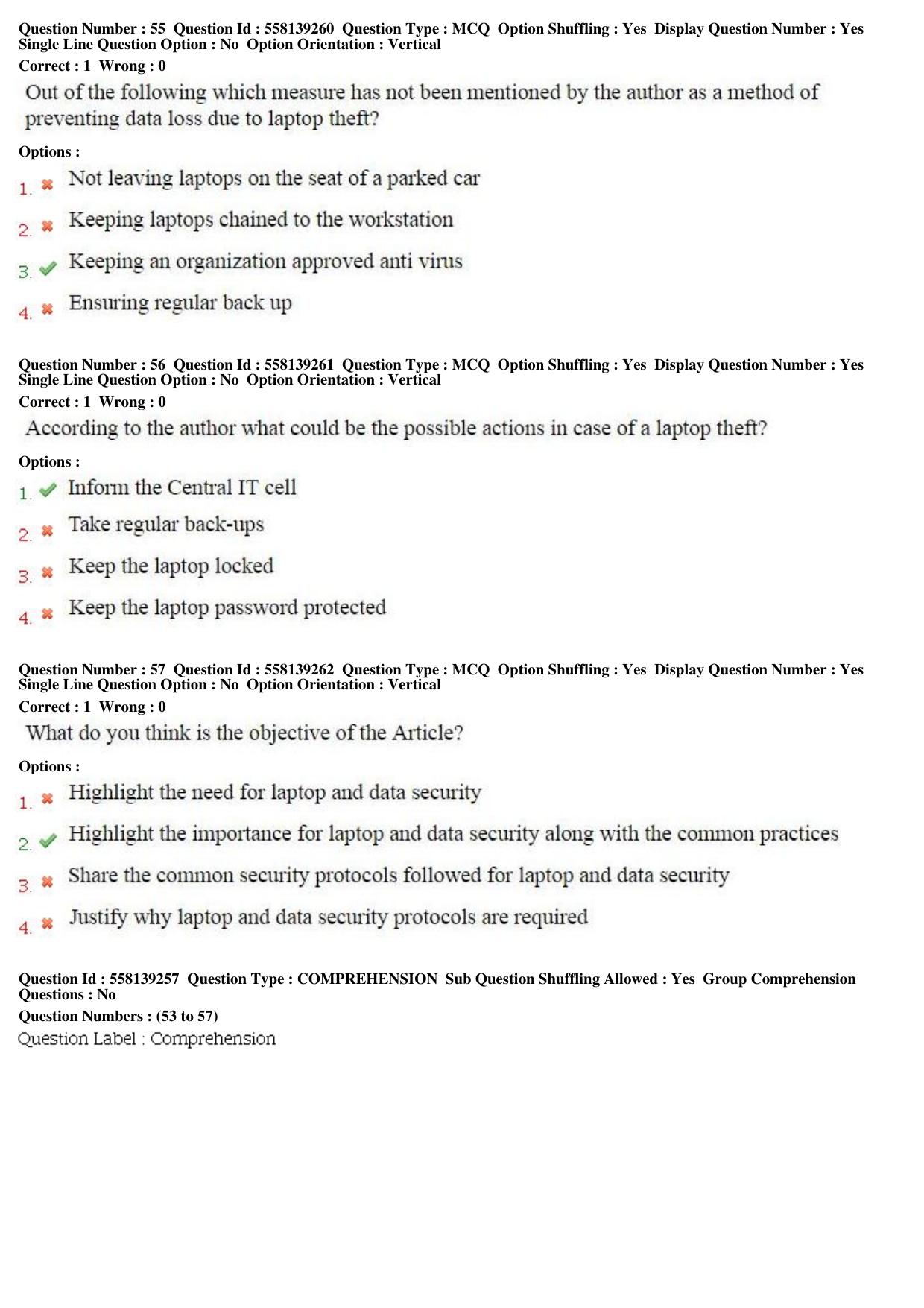 MP CPCT 27th March 2016 CPCT Question Paper Shift 1 - Page 30