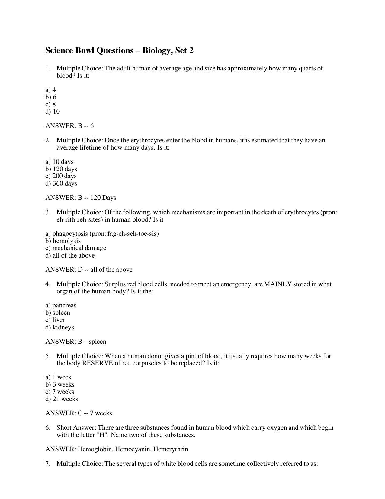 OUAT Biology Sample Paper - Page 1