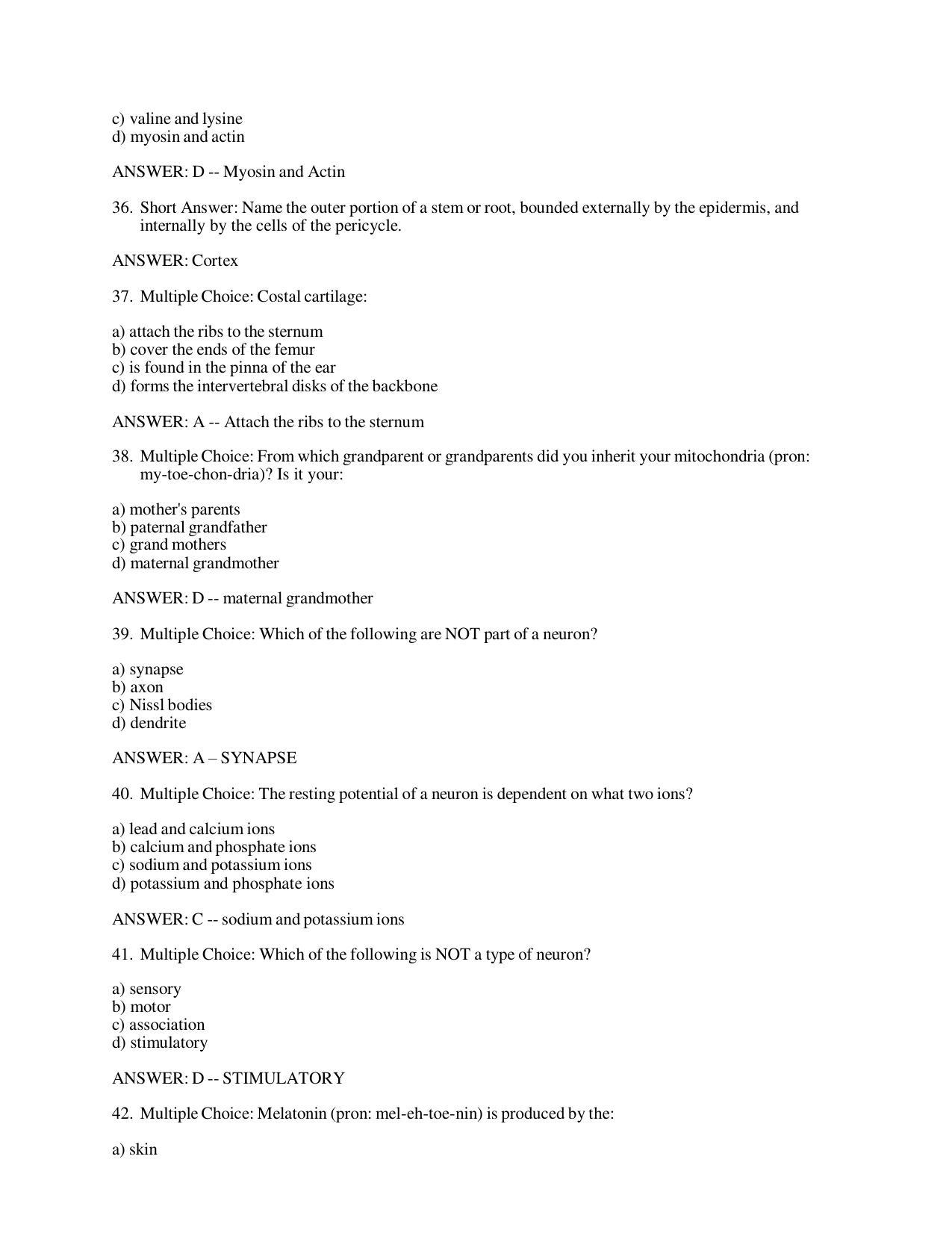 OUAT Biology Sample Paper - Page 6