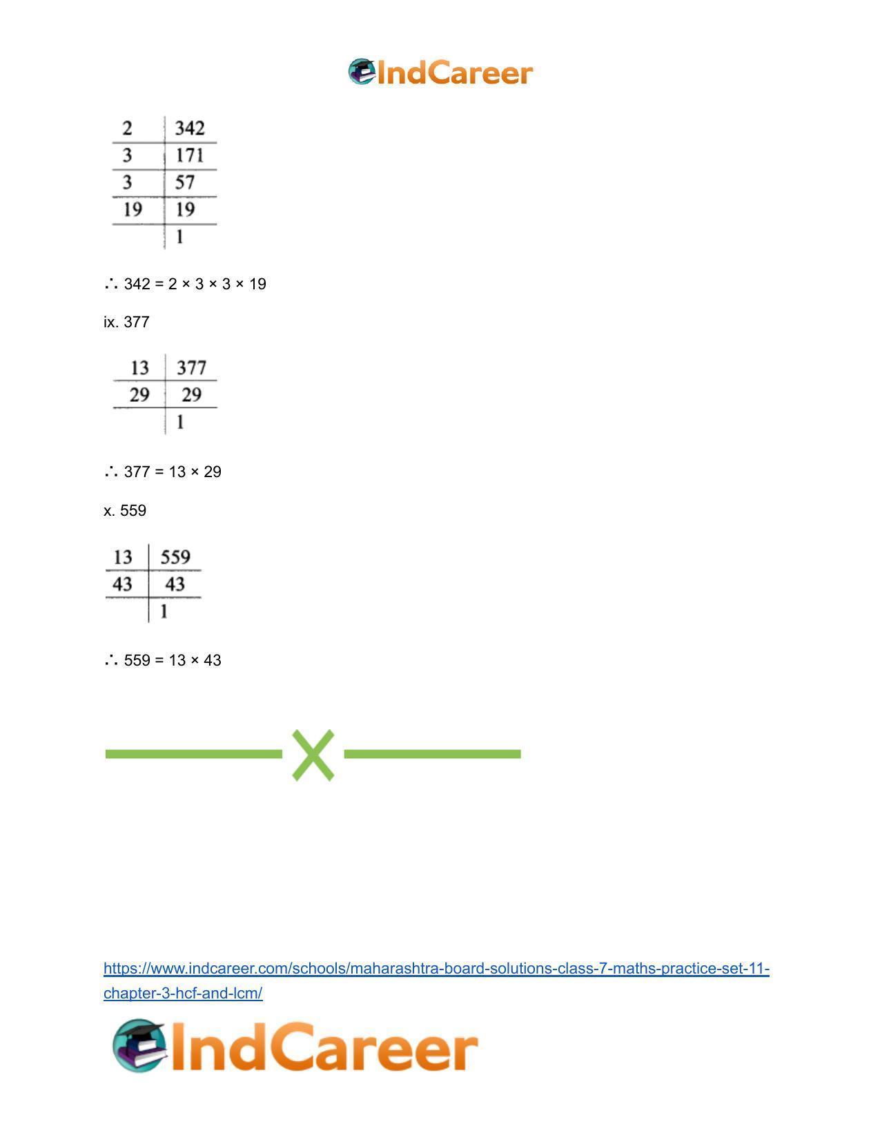 Maharashtra Board Solutions Class 7-Maths (Practice Set 11): Chapter 3- HCF and LCM - Page 5