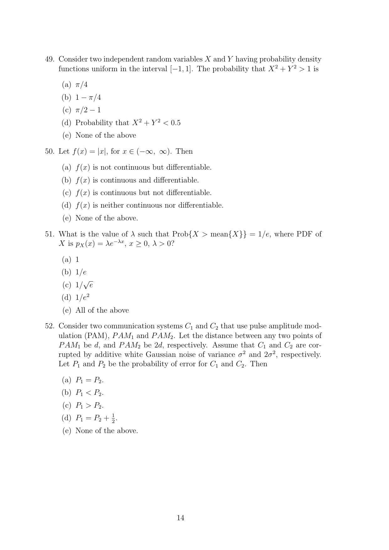 TIFR GS 2011 Computer & Systems Sciences Question Paper - Page 14
