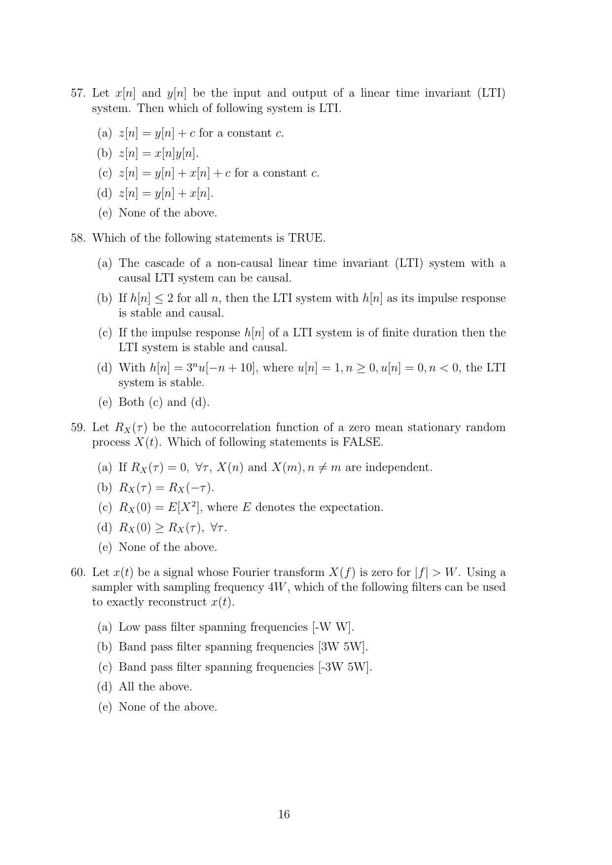 TIFR GS 2011 Computer & Systems Sciences Question Paper - Page 16