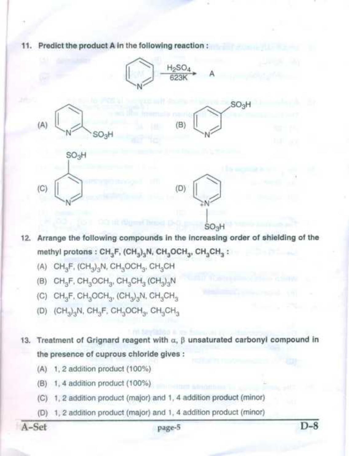 PU CET UG 2017 M.Sc.(Industrial Chemistry) Question Paper - Page 4