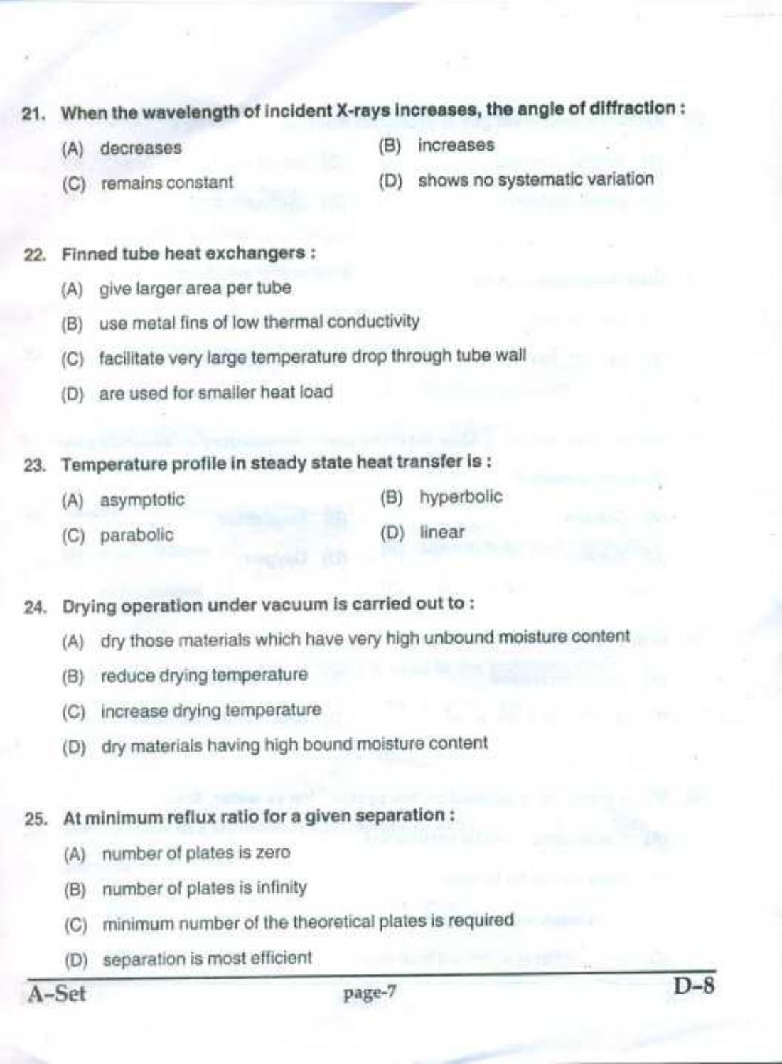 PU CET UG 2017 M.Sc.(Industrial Chemistry) Question Paper - Page 6