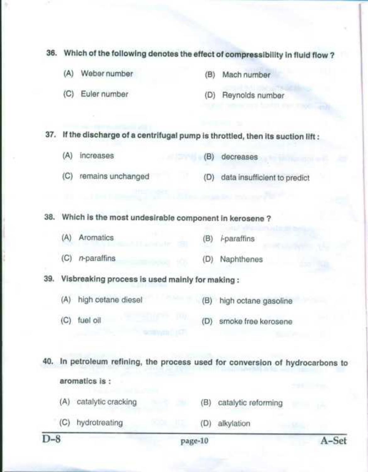 PU CET UG 2017 M.Sc.(Industrial Chemistry) Question Paper - Page 9