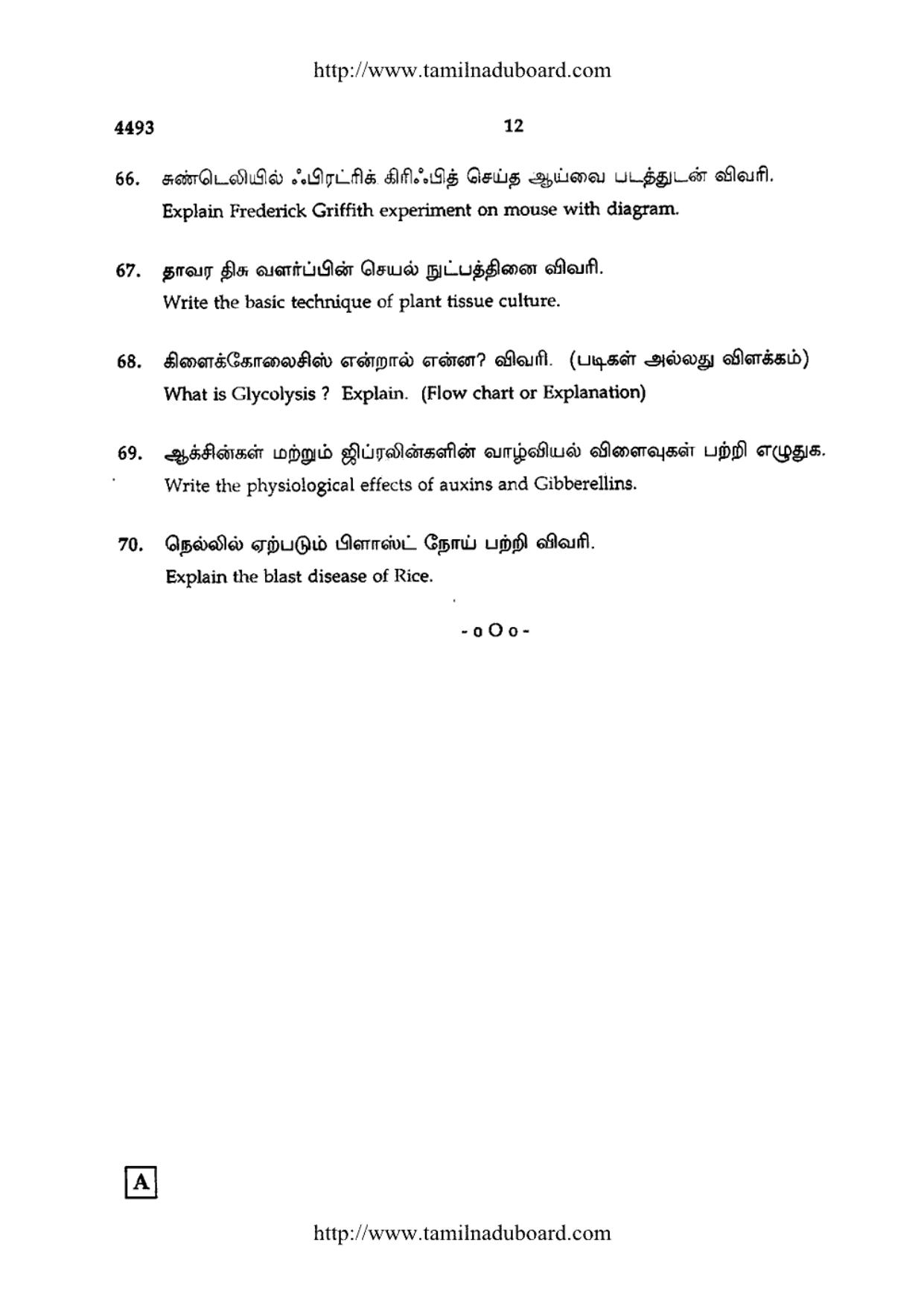 TN Class 12 Botany Question Papers 2014 - Page 12