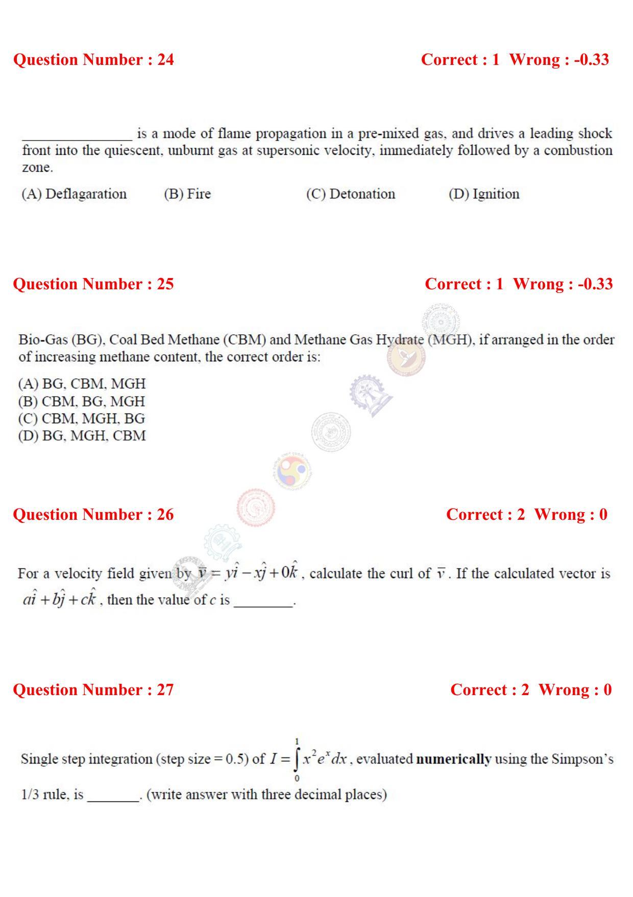 GATE 2017 Petroleum Engineering (PE) Question Paper with Answer Key - Page 8