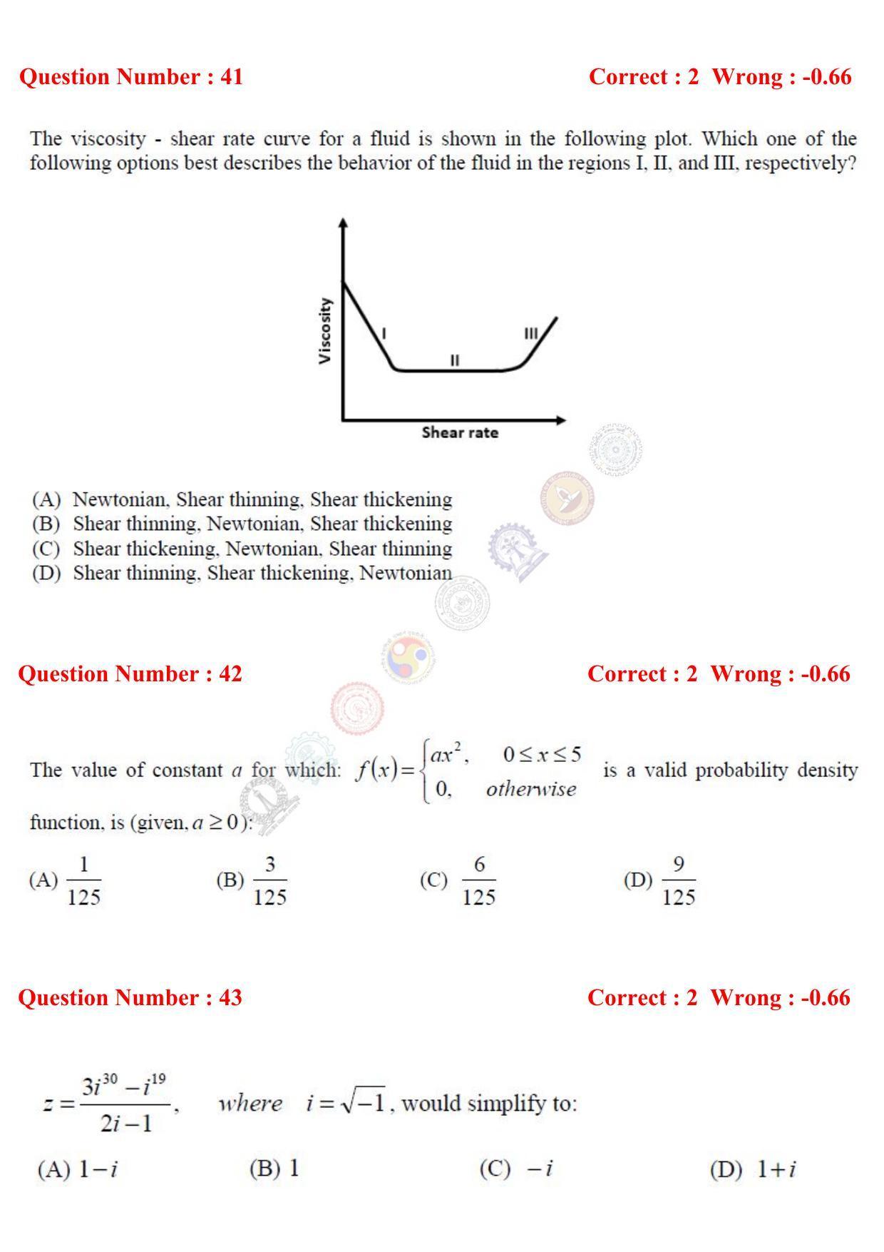 GATE 2017 Petroleum Engineering (PE) Question Paper with Answer Key - Page 13