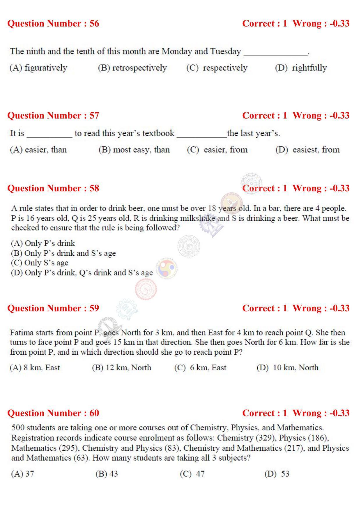 GATE 2017 Petroleum Engineering (PE) Question Paper with Answer Key - Page 18