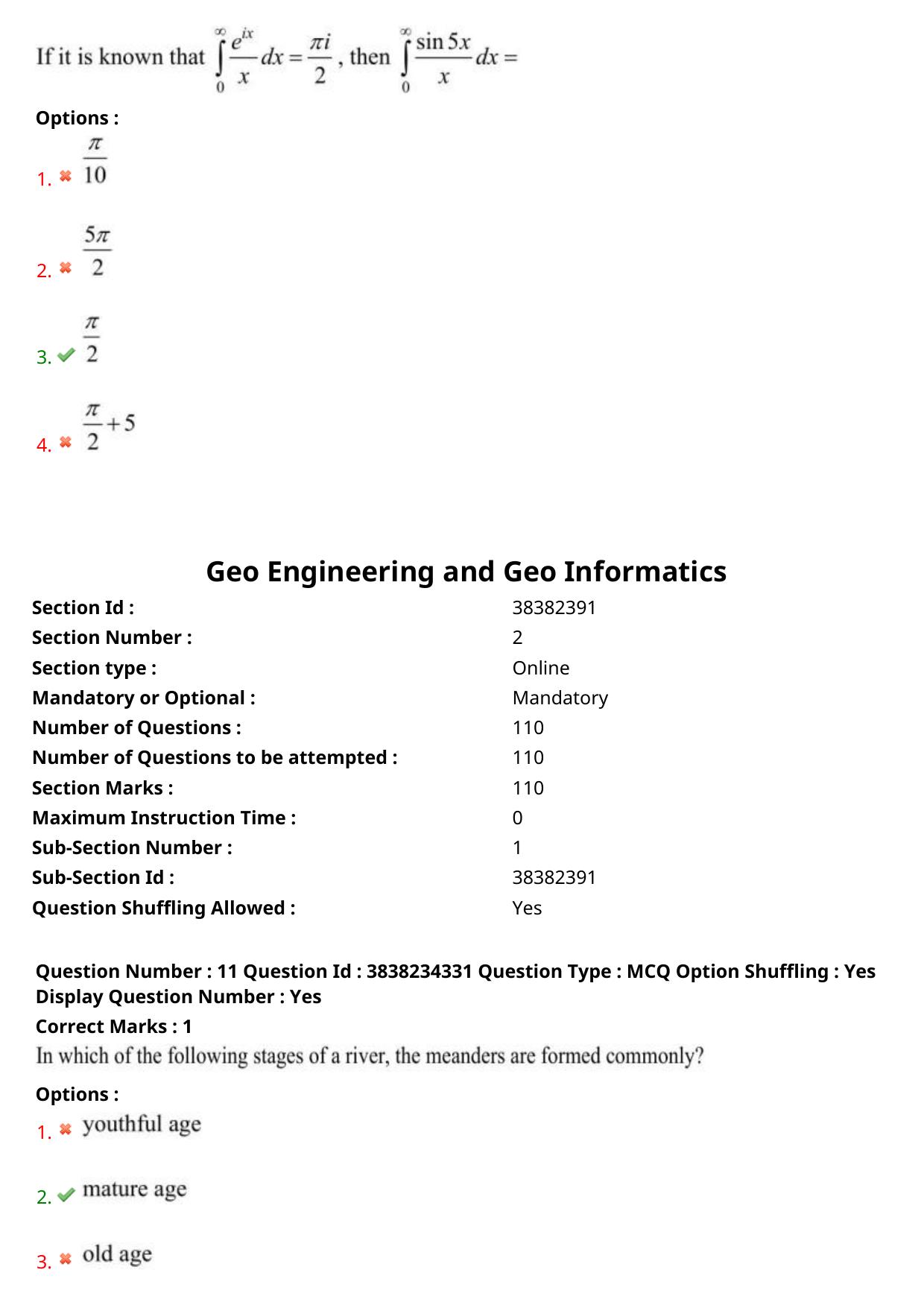 TS PGECET 2024: Geo Engineering & Geo Informatics Question Papers with Answer - Page 7