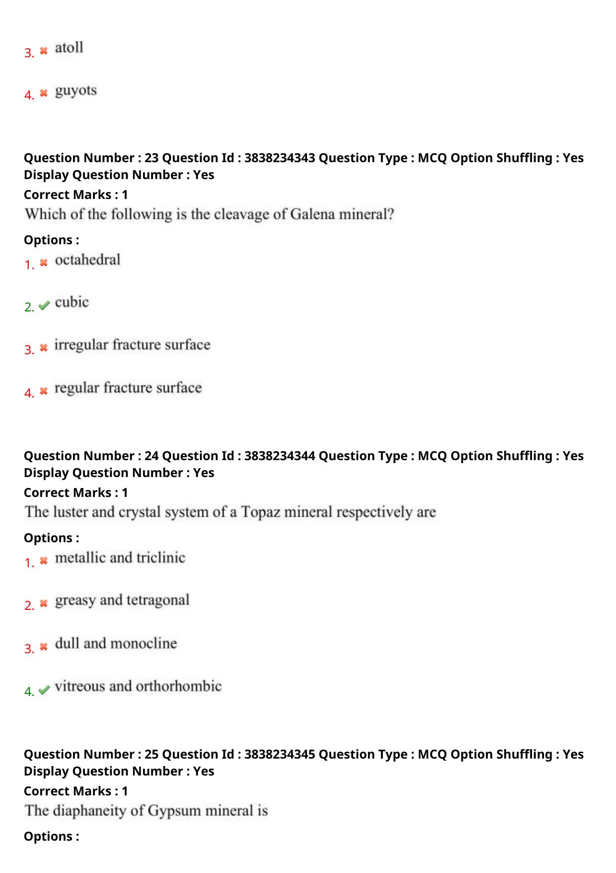 TS PGECET 2024: Geo Engineering & Geo Informatics Question Papers with Answer - Page 12