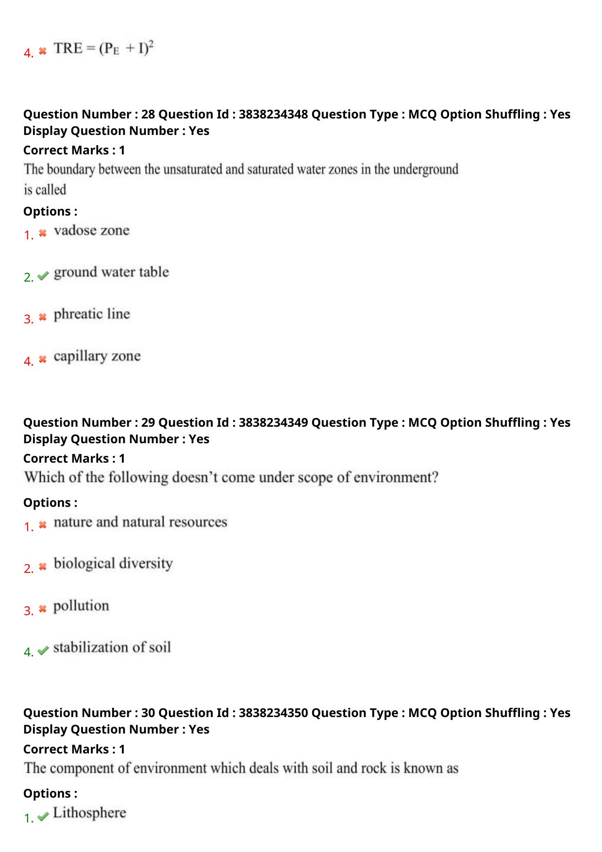 TS PGECET 2024: Geo Engineering & Geo Informatics Question Papers with Answer - Page 14