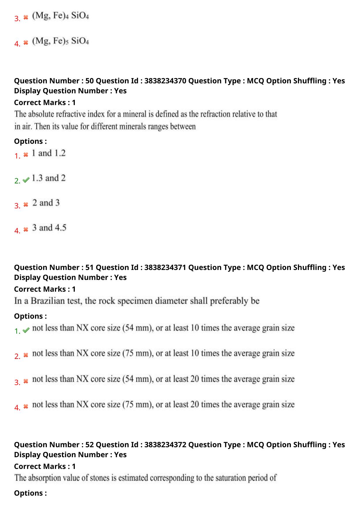 TS PGECET 2024: Geo Engineering & Geo Informatics Question Papers with Answer - Page 22