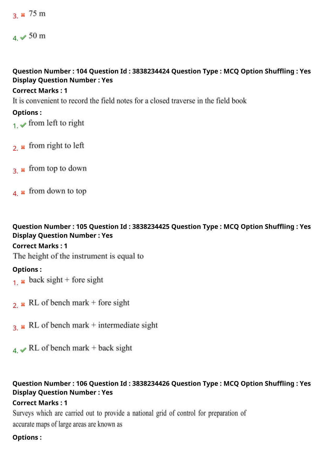 TS PGECET 2024: Geo Engineering & Geo Informatics Question Papers with Answer - Page 42