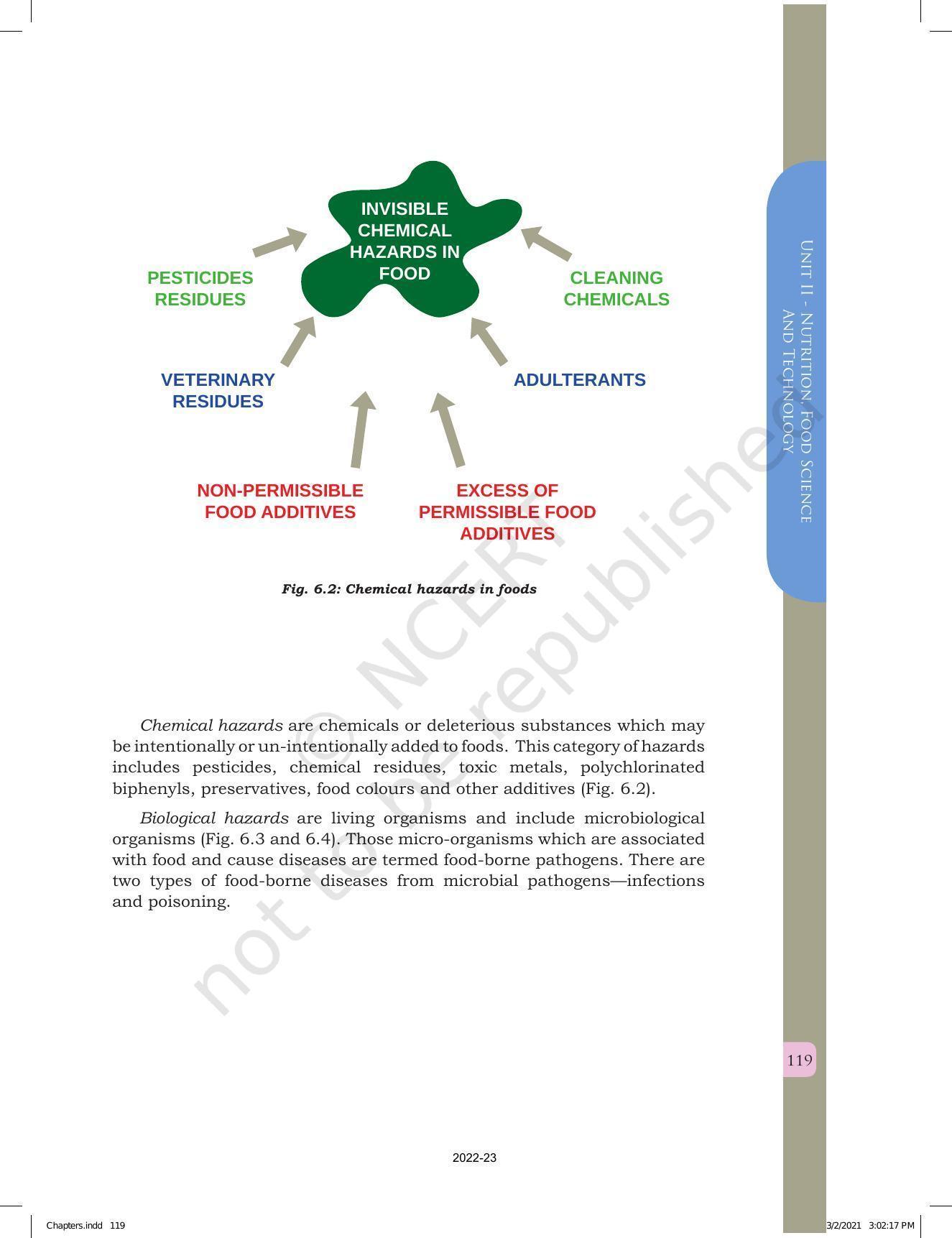 NCERT Book for Class 12 Home Science (Part -I) Chapter 6 Food Quality and Food Safety - Page 5