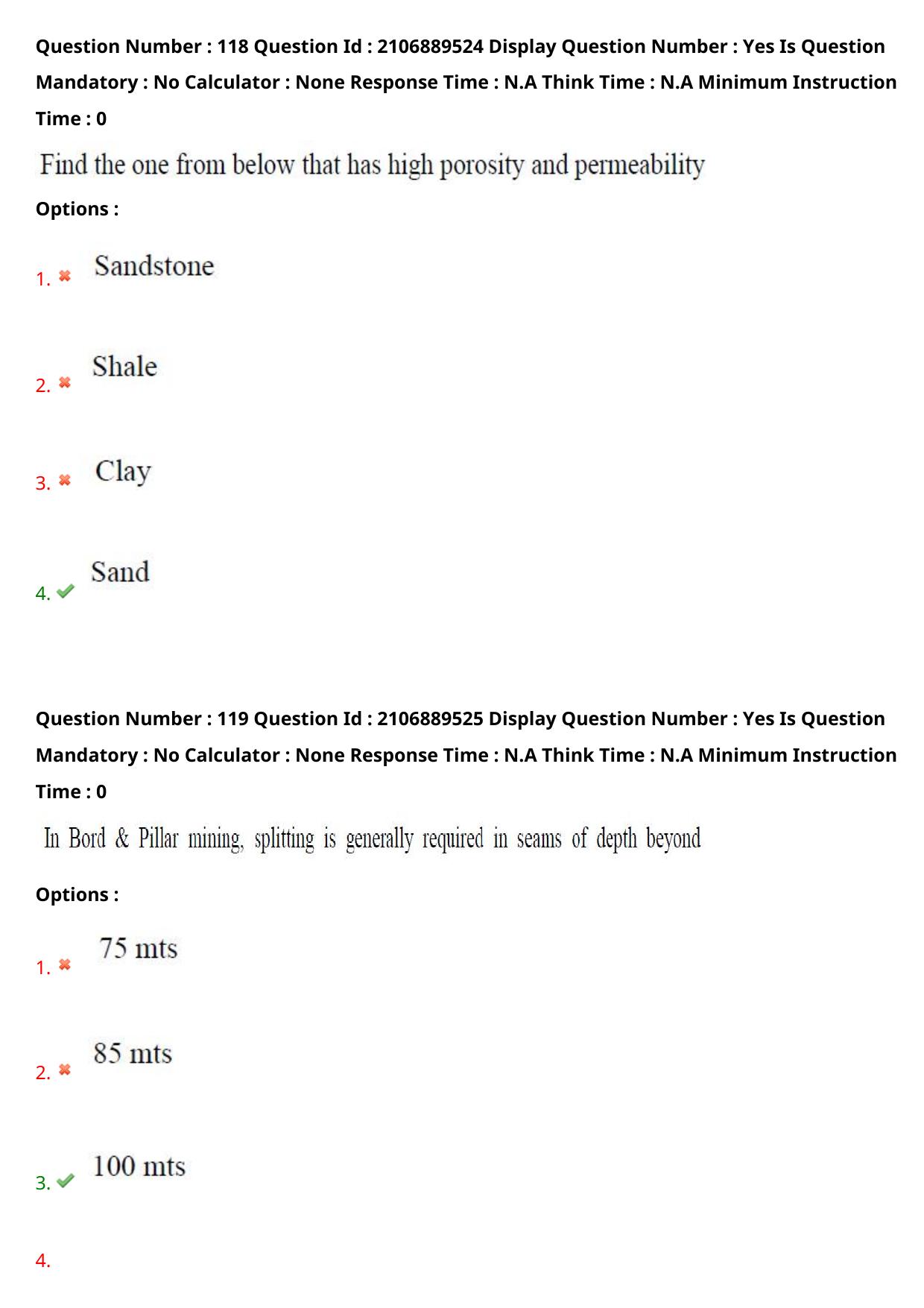 AP ECET 2024 Mining Engineering (Shift 2) Question Paper wth Key - Page 76