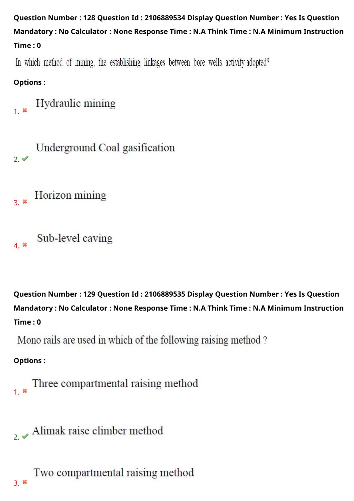 AP ECET 2024 Mining Engineering (Shift 2) Question Paper wth Key - Page 82