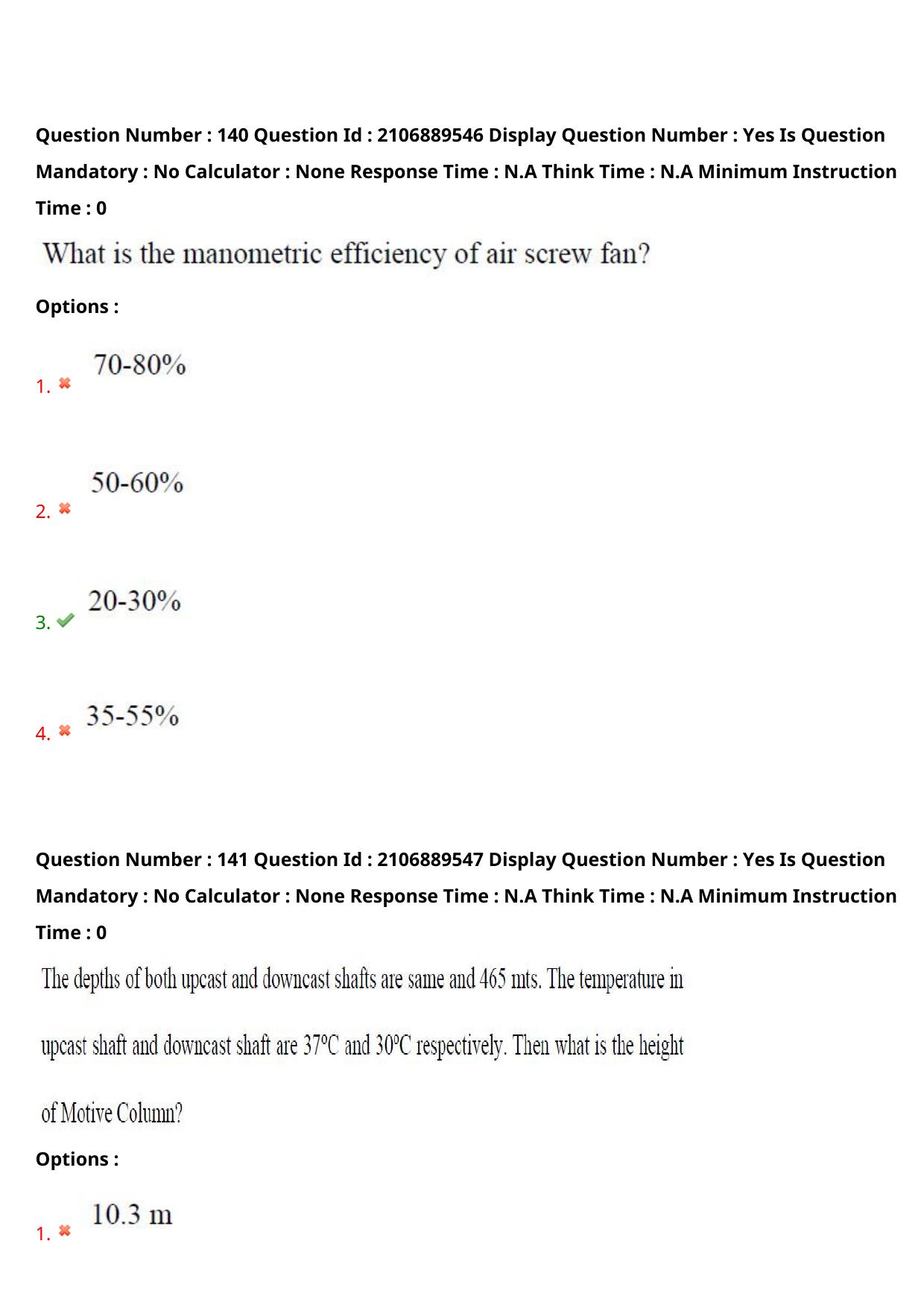 AP ECET 2024 Mining Engineering (Shift 2) Question Paper wth Key - Page 89
