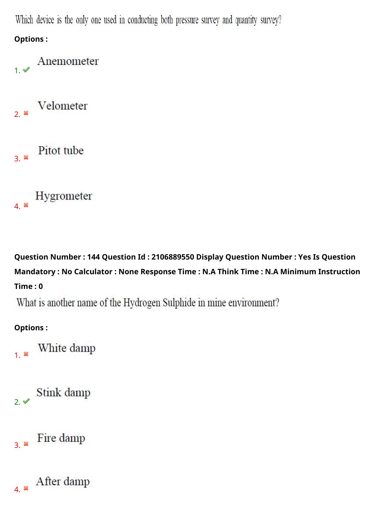 AP ECET 2024 Mining Engineering (Shift 2) Question Paper wth Key - Page 91