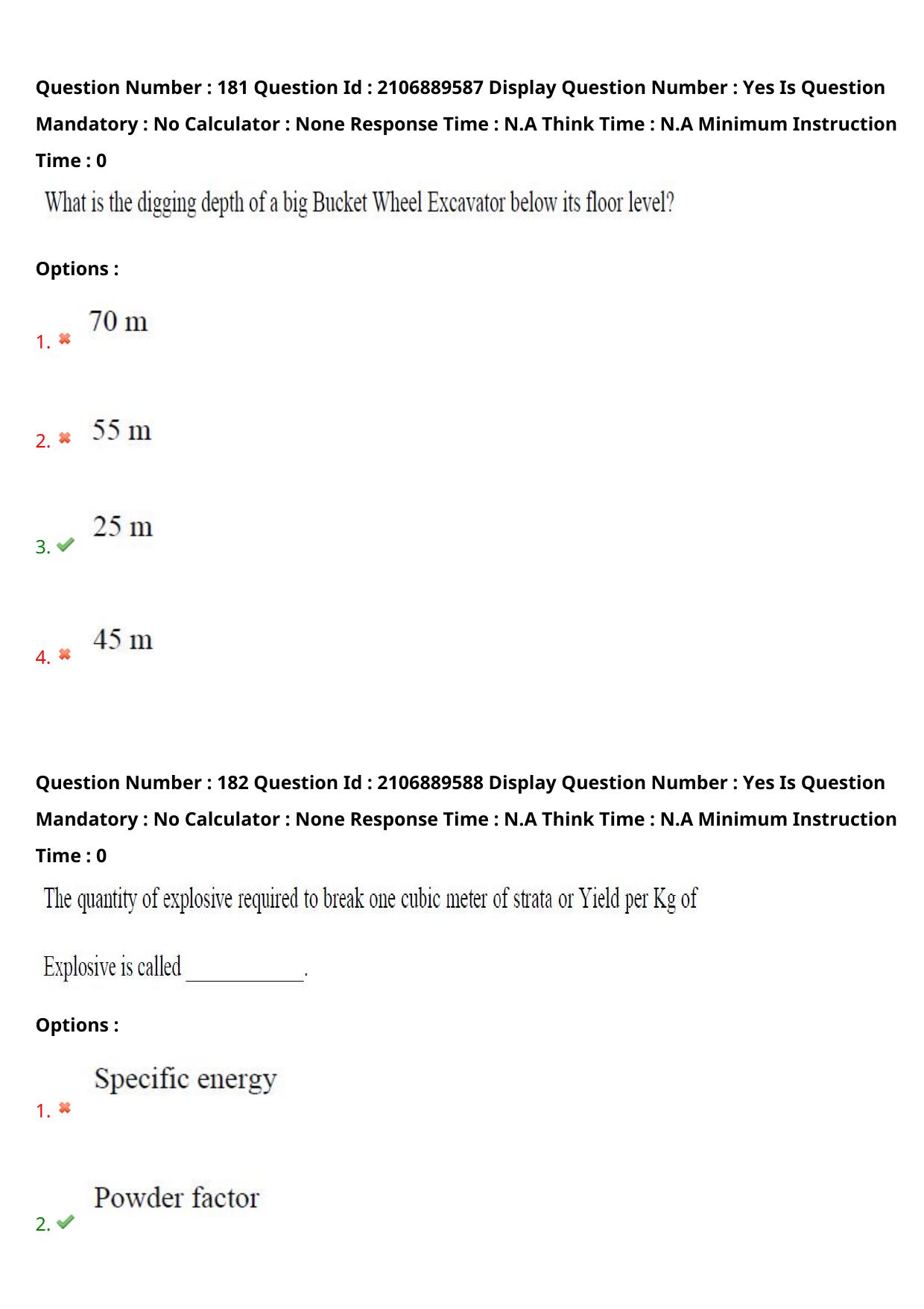 AP ECET 2024 Mining Engineering (Shift 2) Question Paper wth Key - Page 115