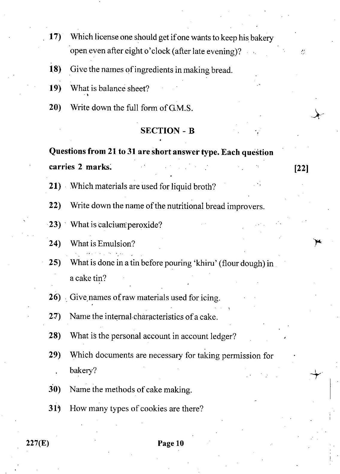 Gujarat Board Class 12th Question Paper March 2019: 227 (GE) - Page 9