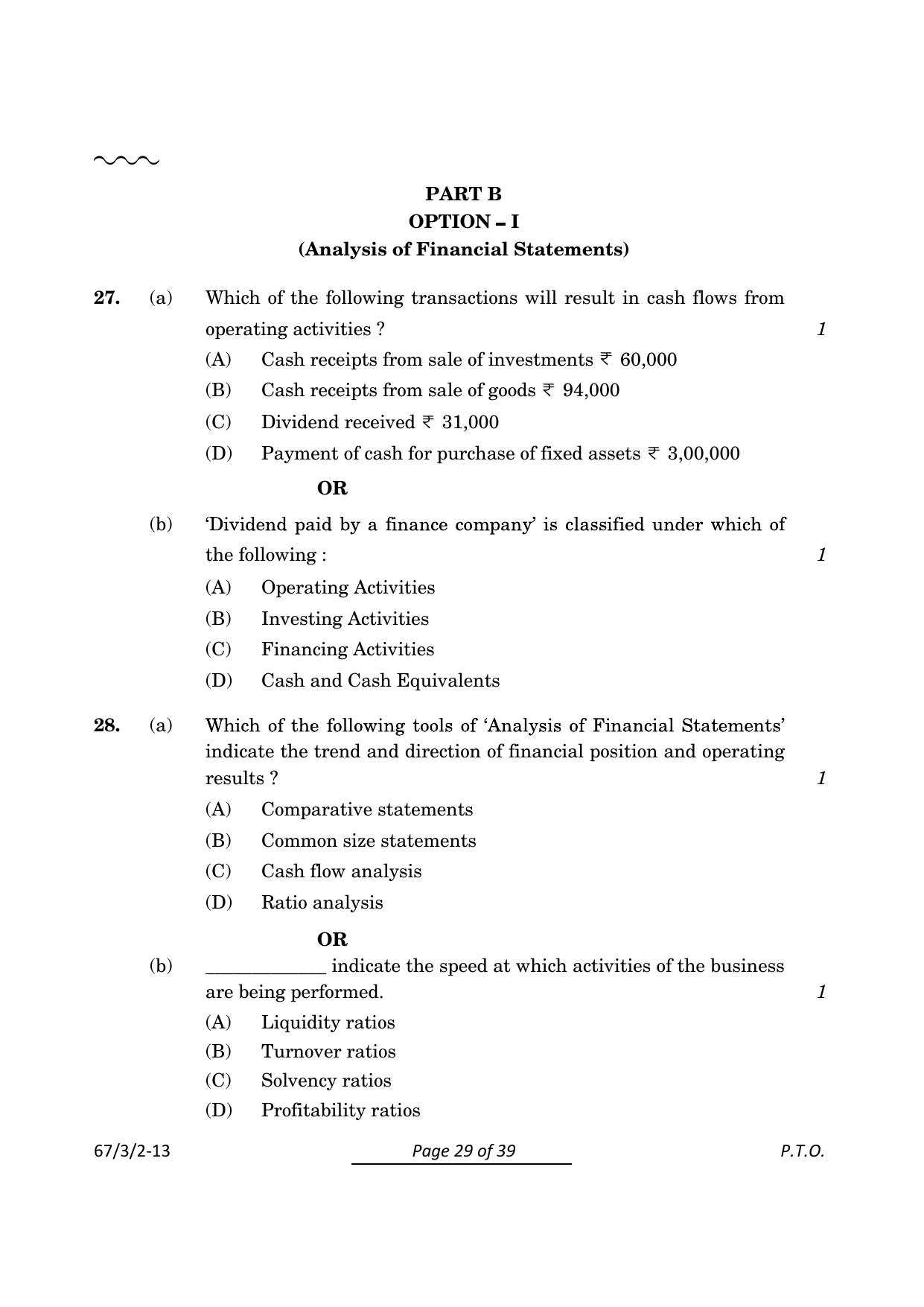 CBSE Class 12 67-3-2 Accountancy 2024 Question Paper - Page 29