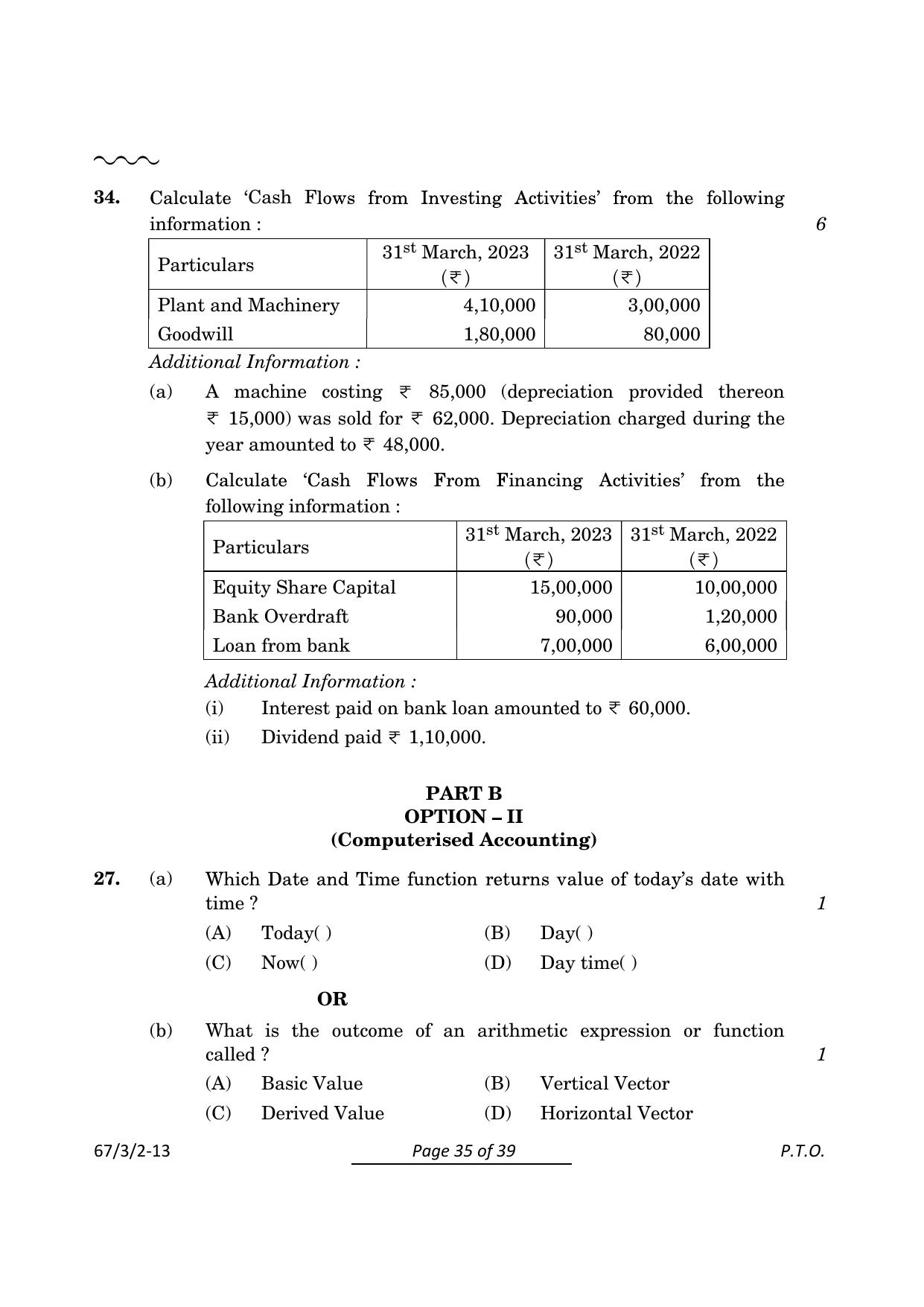 CBSE Class 12 67-3-2 Accountancy 2024 Question Paper - Page 35