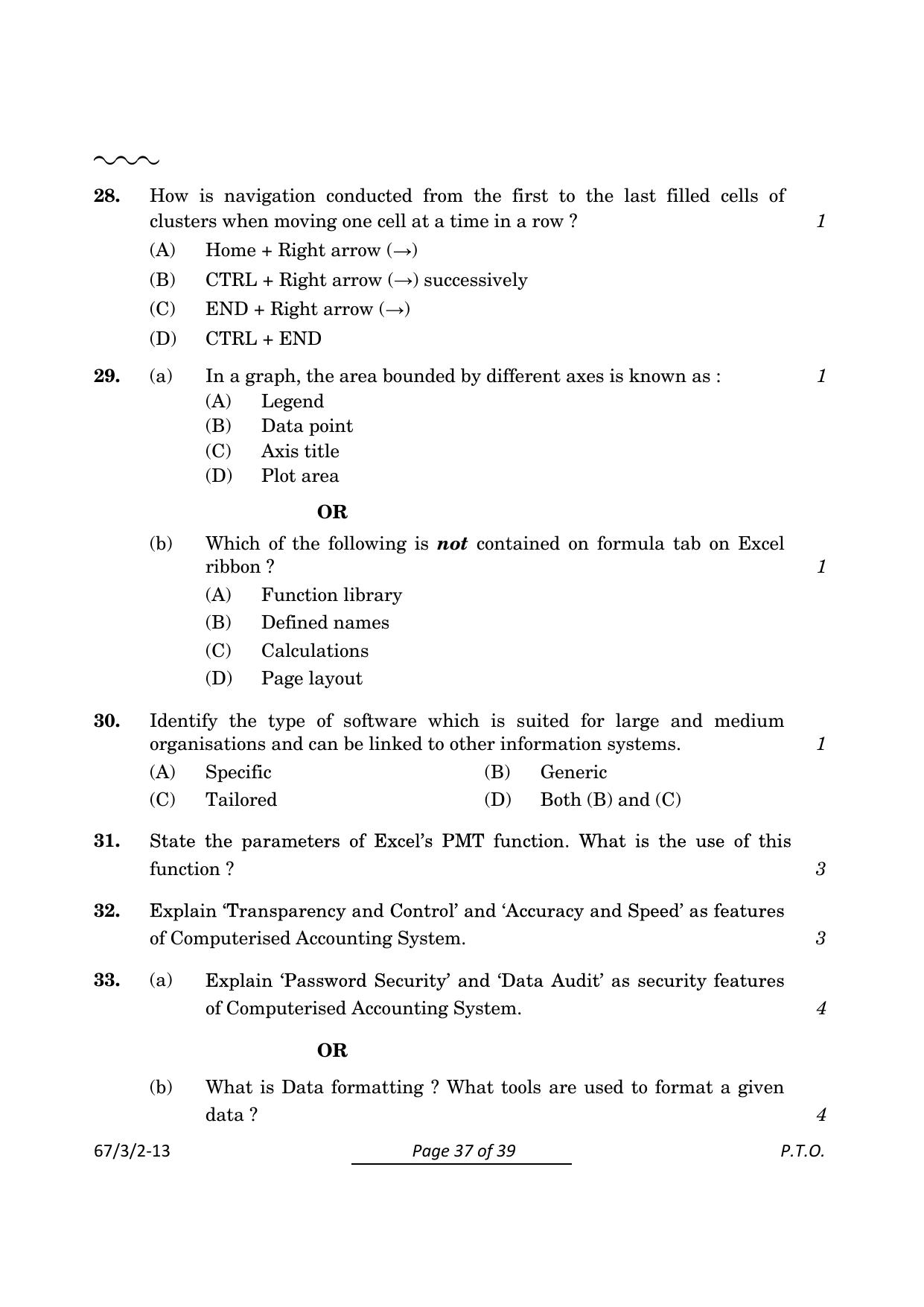 CBSE Class 12 67-3-2 Accountancy 2024 Question Paper - Page 37