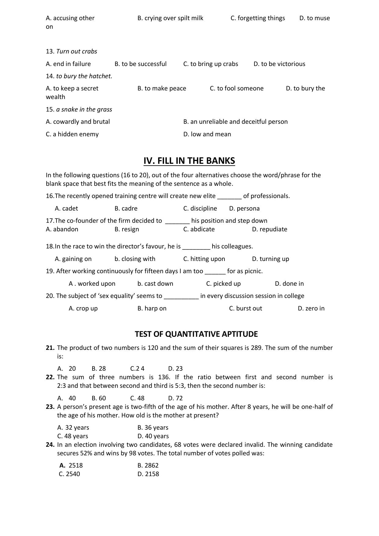 Odisha CPET IRPM SET II 2021 Question Paper - Page 2