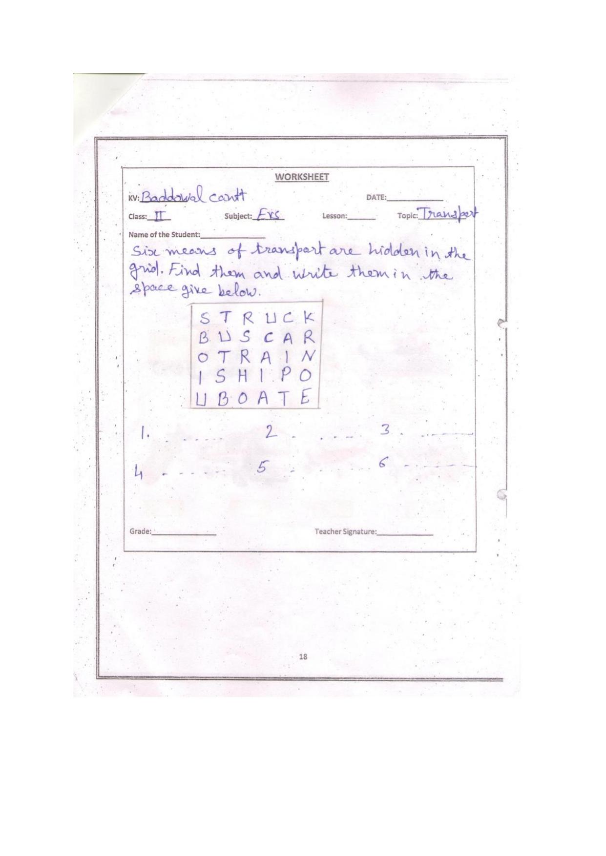 Worksheets for Class 2 EVS Assignment 18 Cleanliness - Page 10