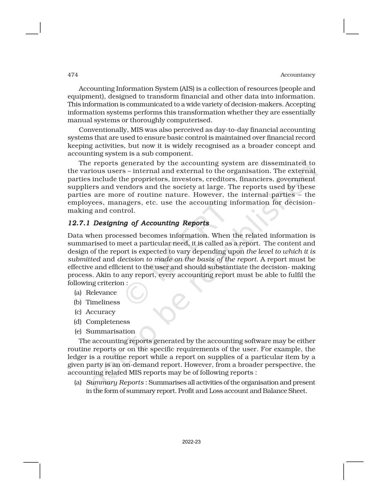 NCERT Book for Class 11 Accountancy (Part-II) Chapter 12 Accounting for Not-for-Profit Organisation - Page 12