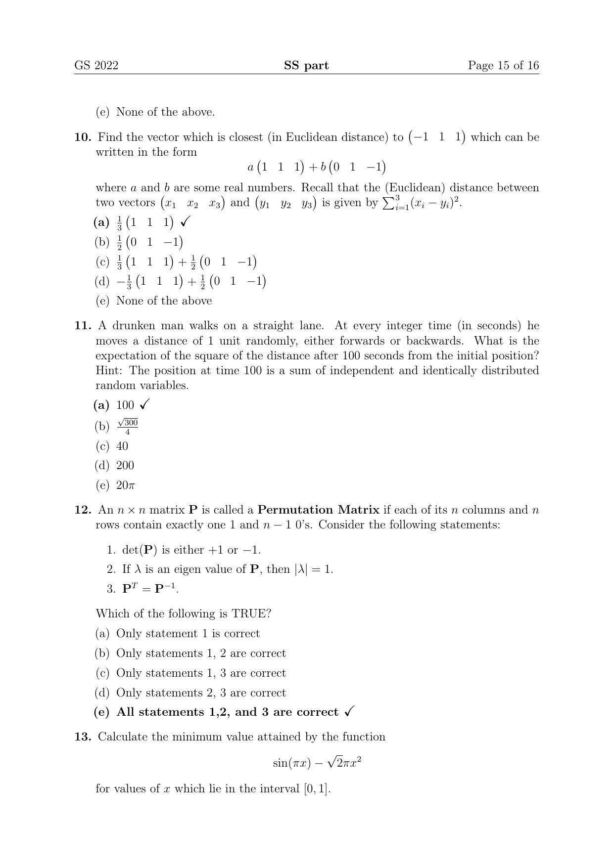 TIFR GS 2022 Computer & Systems Sciences Question Paper - Page 15