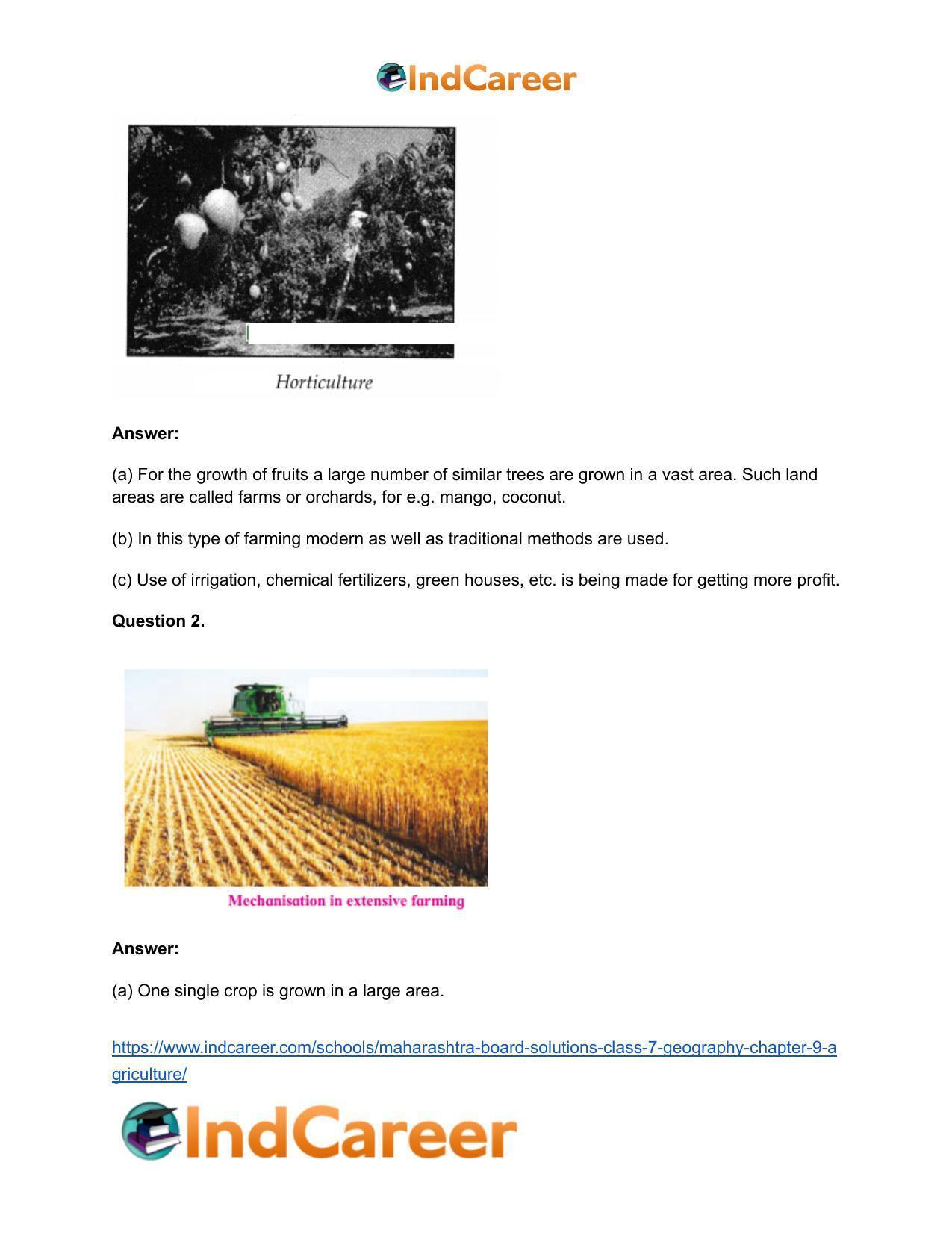 Maharashtra Board Solutions Class 7-Geography: Chapter 9- Agriculture - Page 8