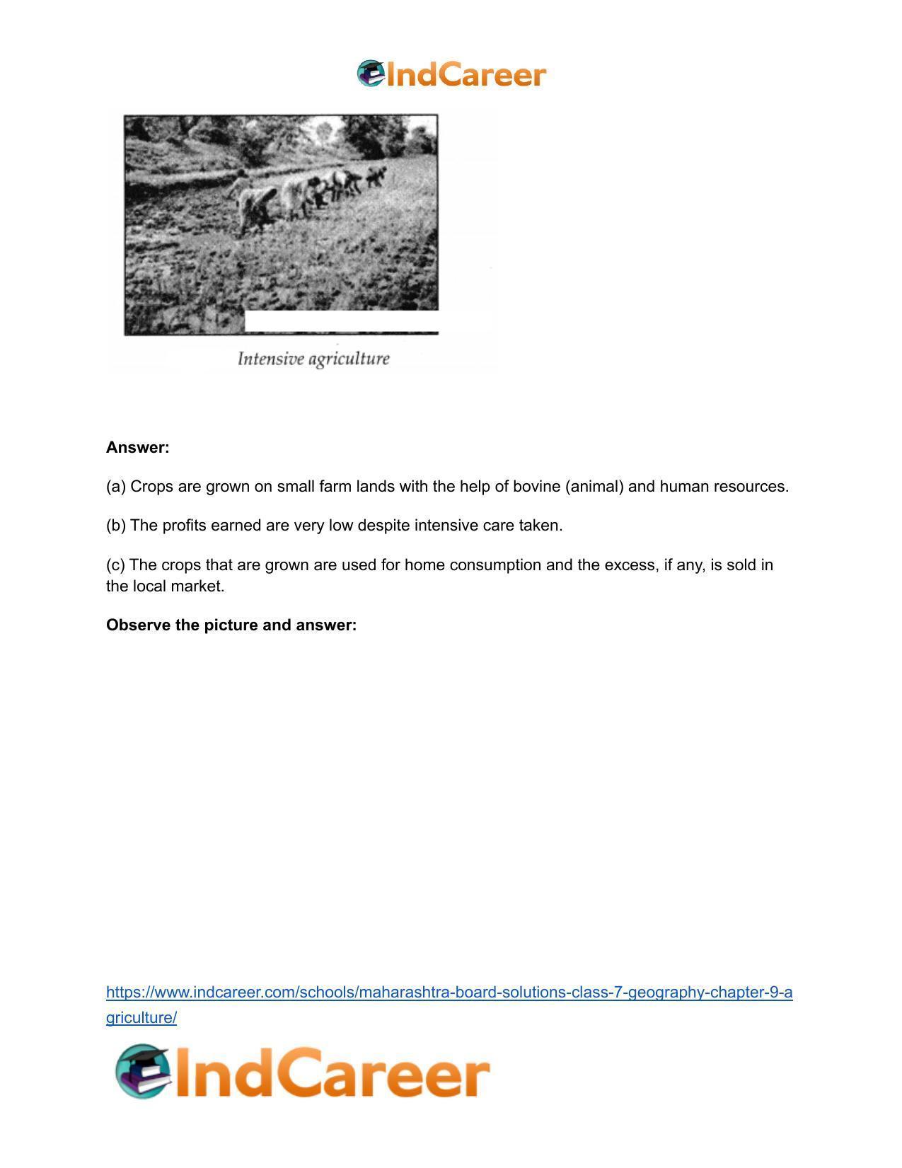 Maharashtra Board Solutions Class 7-Geography: Chapter 9- Agriculture - Page 10