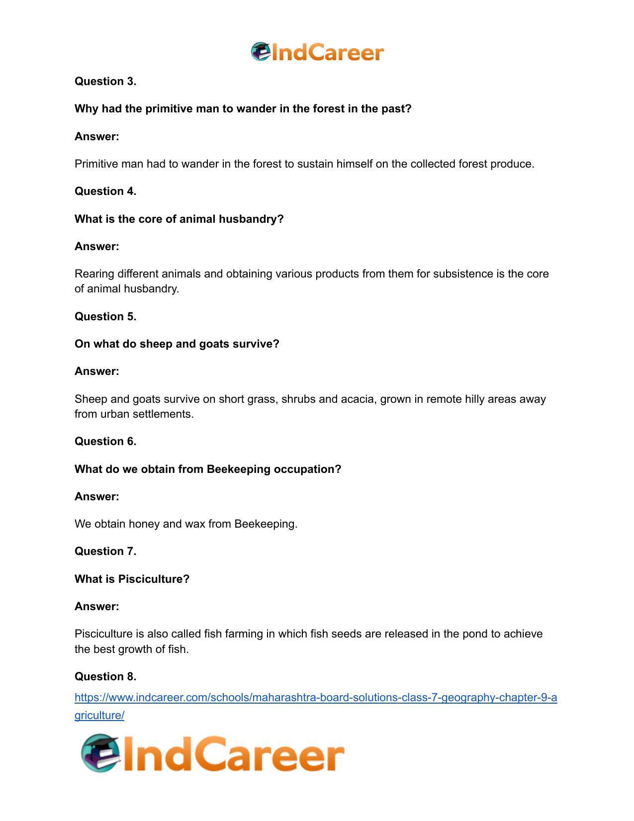 Maharashtra Board Solutions Class 7-Geography: Chapter 9- Agriculture - Page 24
