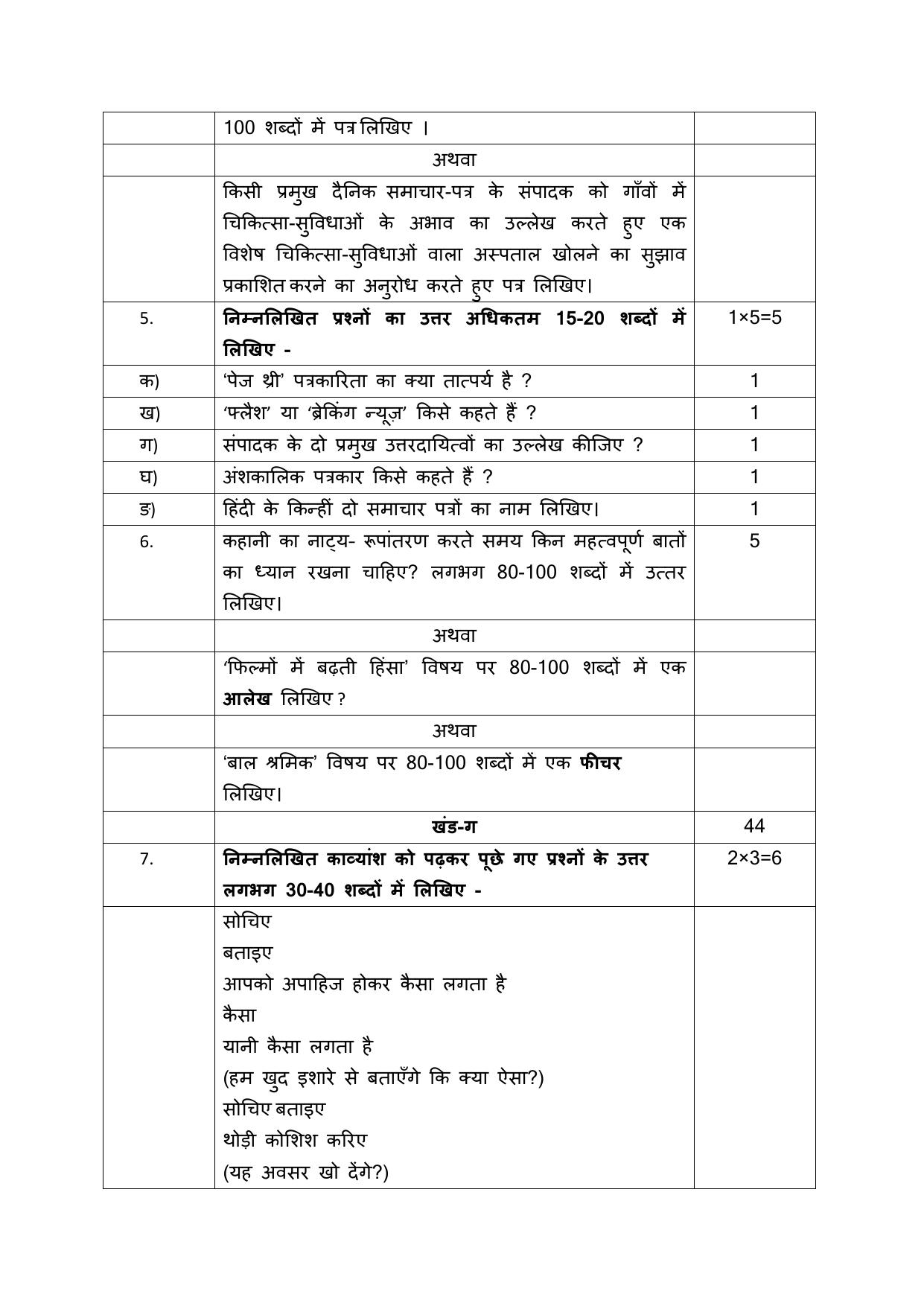 CBSE Class 12 Hindi Adhaar -Sample Paper 2019-20 - Page 4