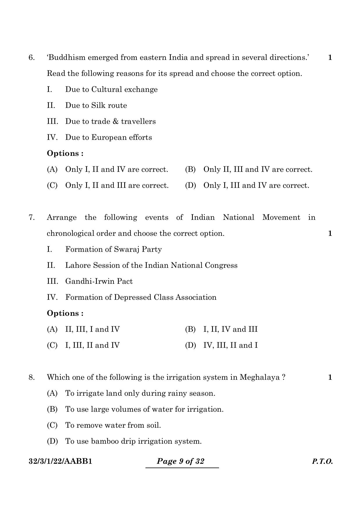 CBSE Class 10 32-3-1 Social Science 2024 Question Paper - Page 9